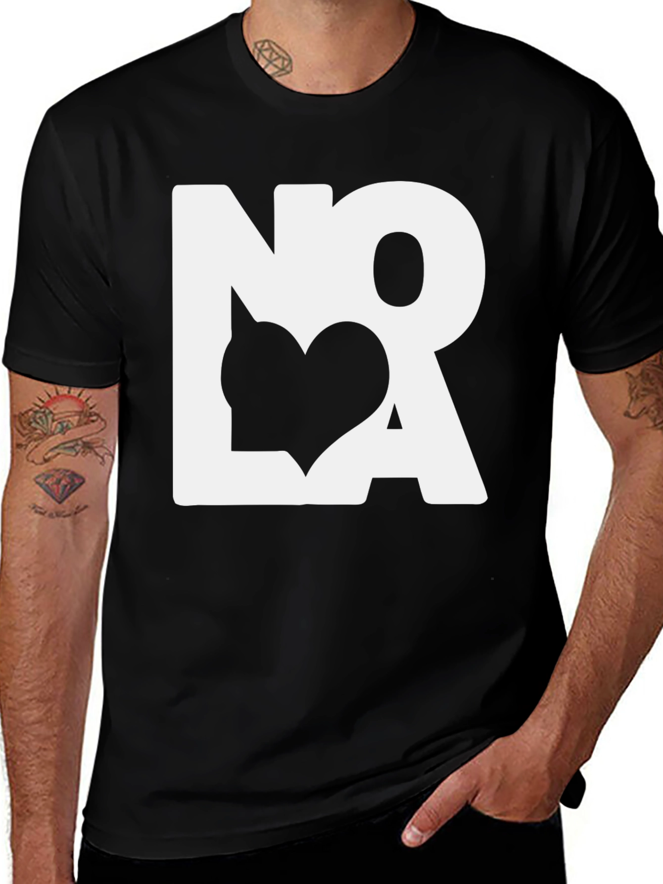 NOLA Heart Graphic Tee - New Orleans Love