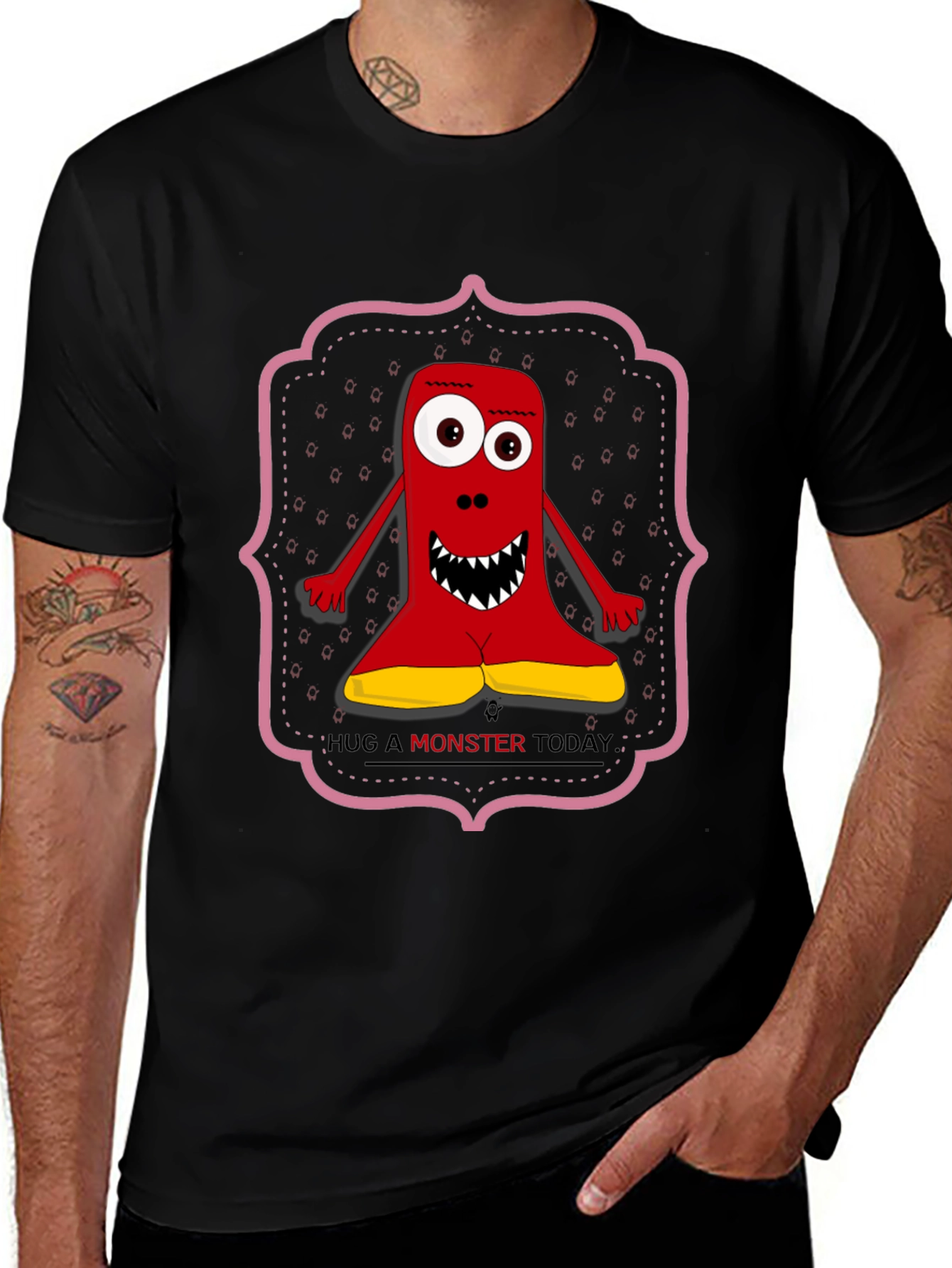 Variant 28 of Hug a Monster T-Shirt