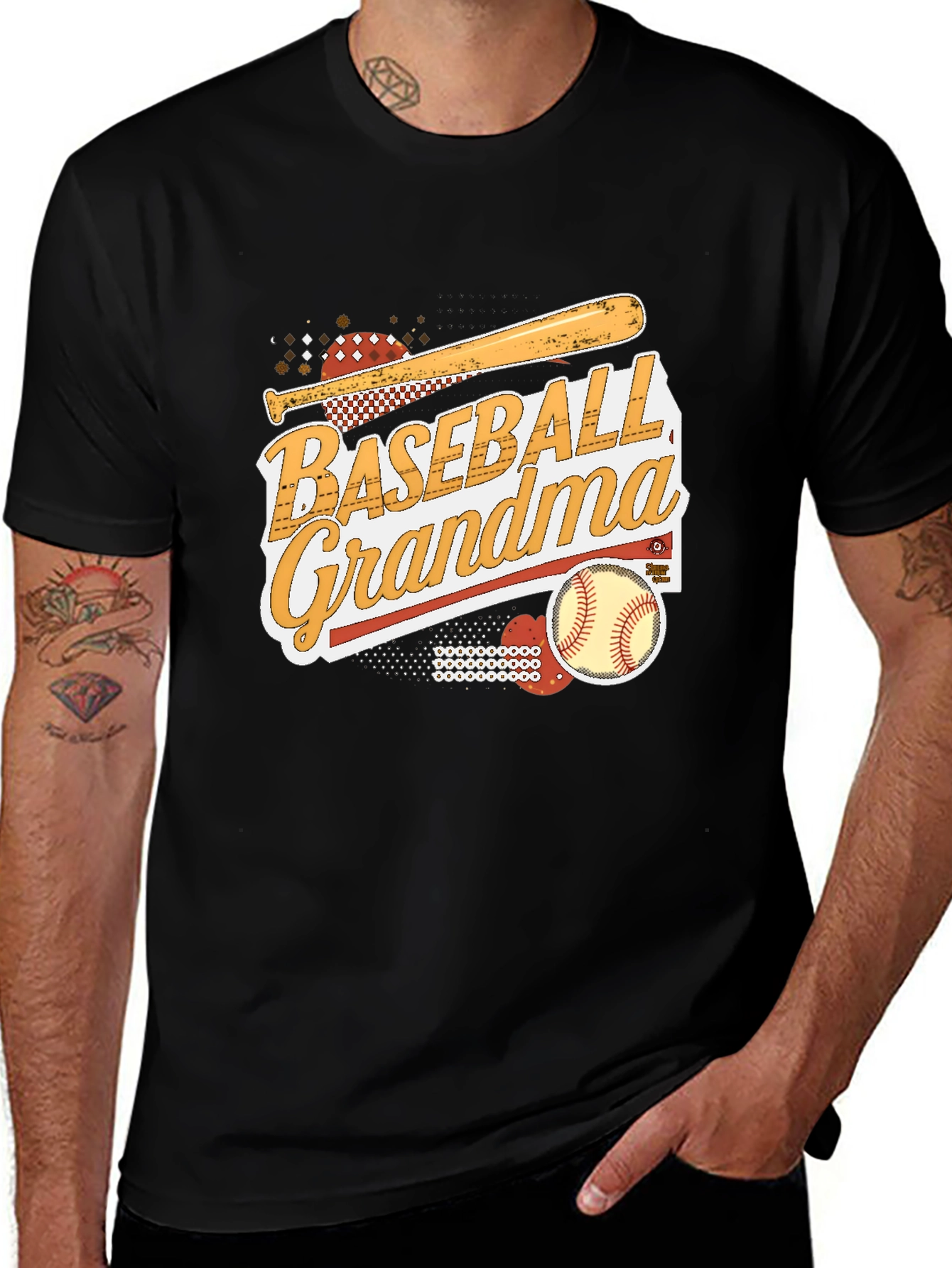 Variant 10 of Baseball Grandma T-Shirt, Baseball Lover Tee