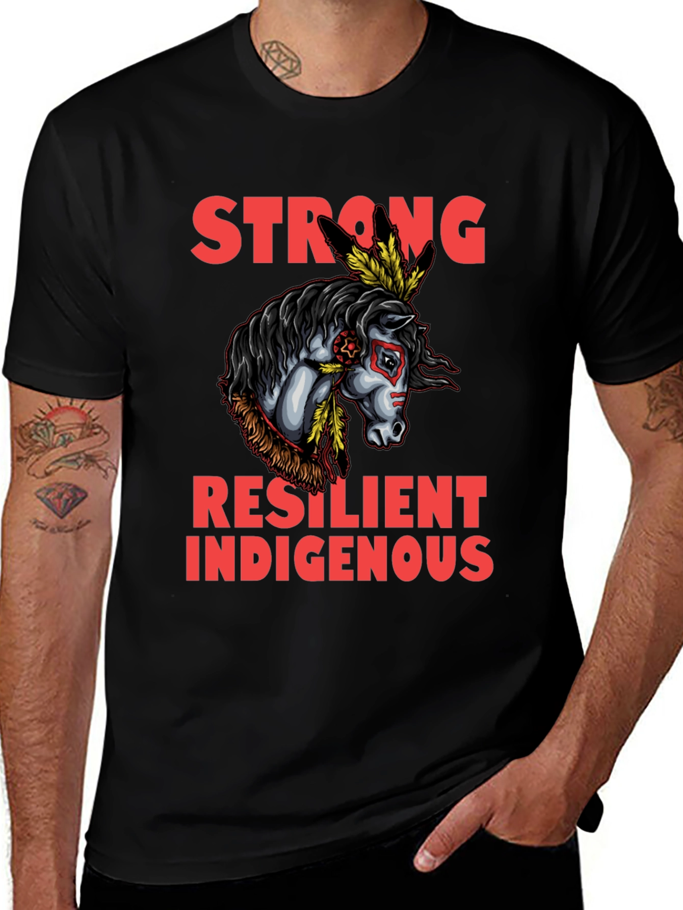 Variant 13 of Strong Resilient Indigenous T-Shirt