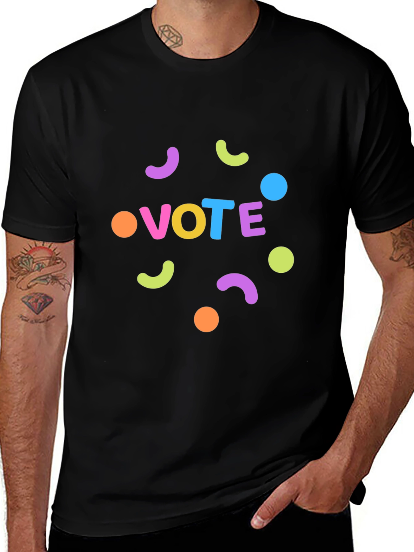 Variant 23 of Vote Graphic Tee - Colorful Design