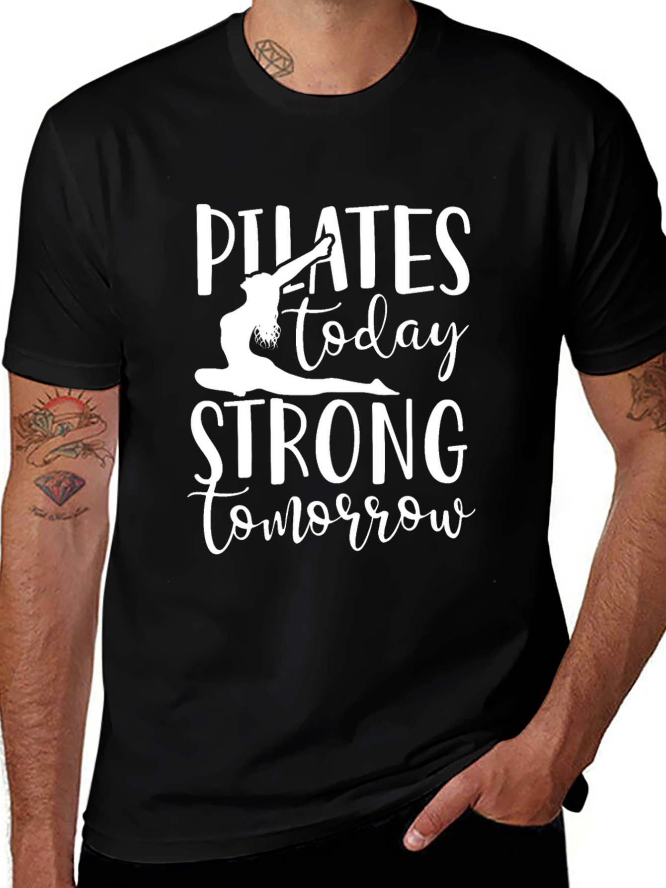 Variant 23 of Pilates Today Strong Tomorrow Graphic Tee