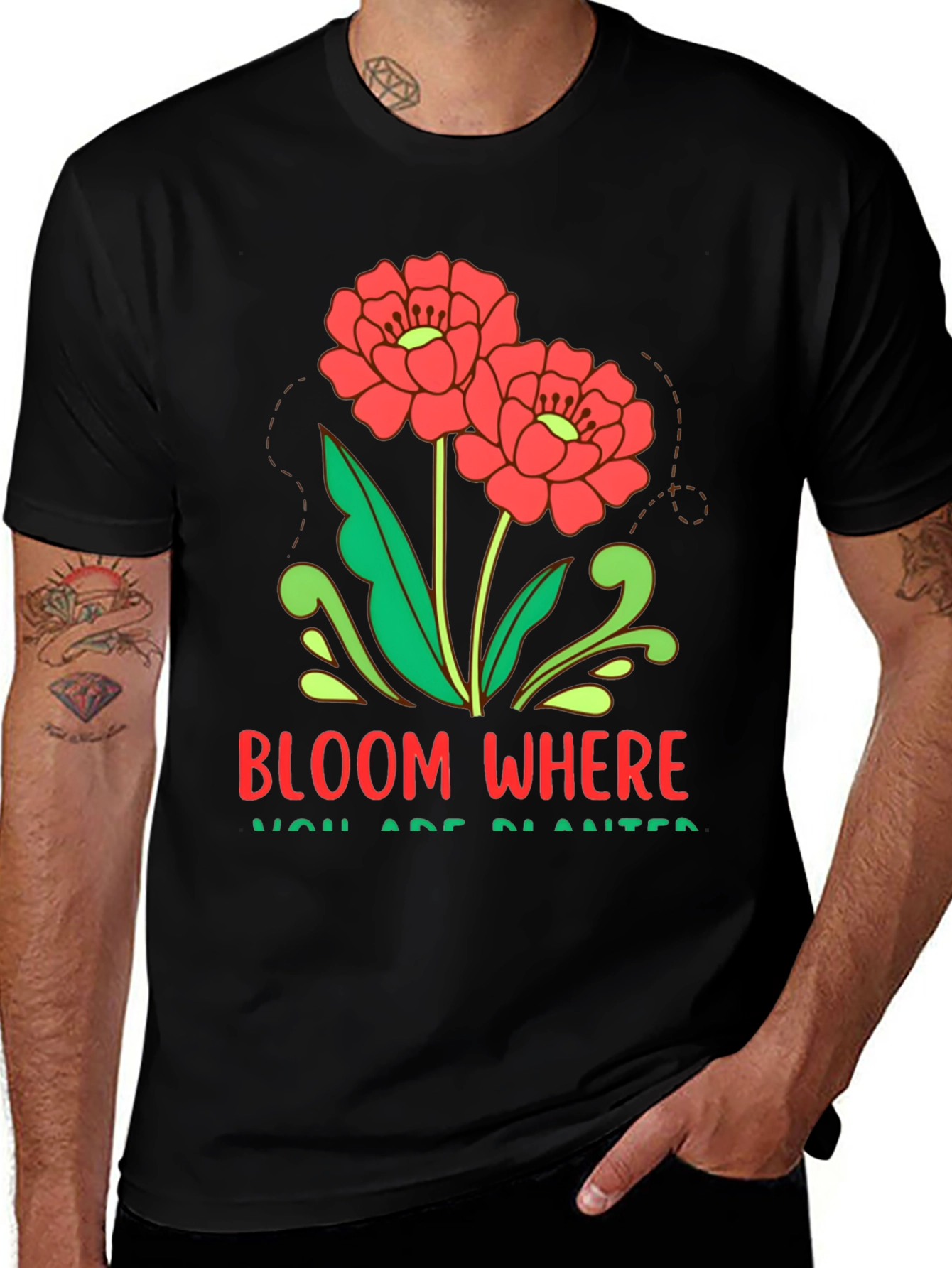 Variant 15 of Bloom Where You Are Planted Graphic Tee