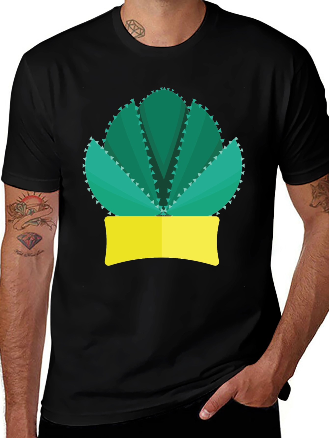 Variant 20 of Cactus Graphic Tee - Trendy Casual Wear