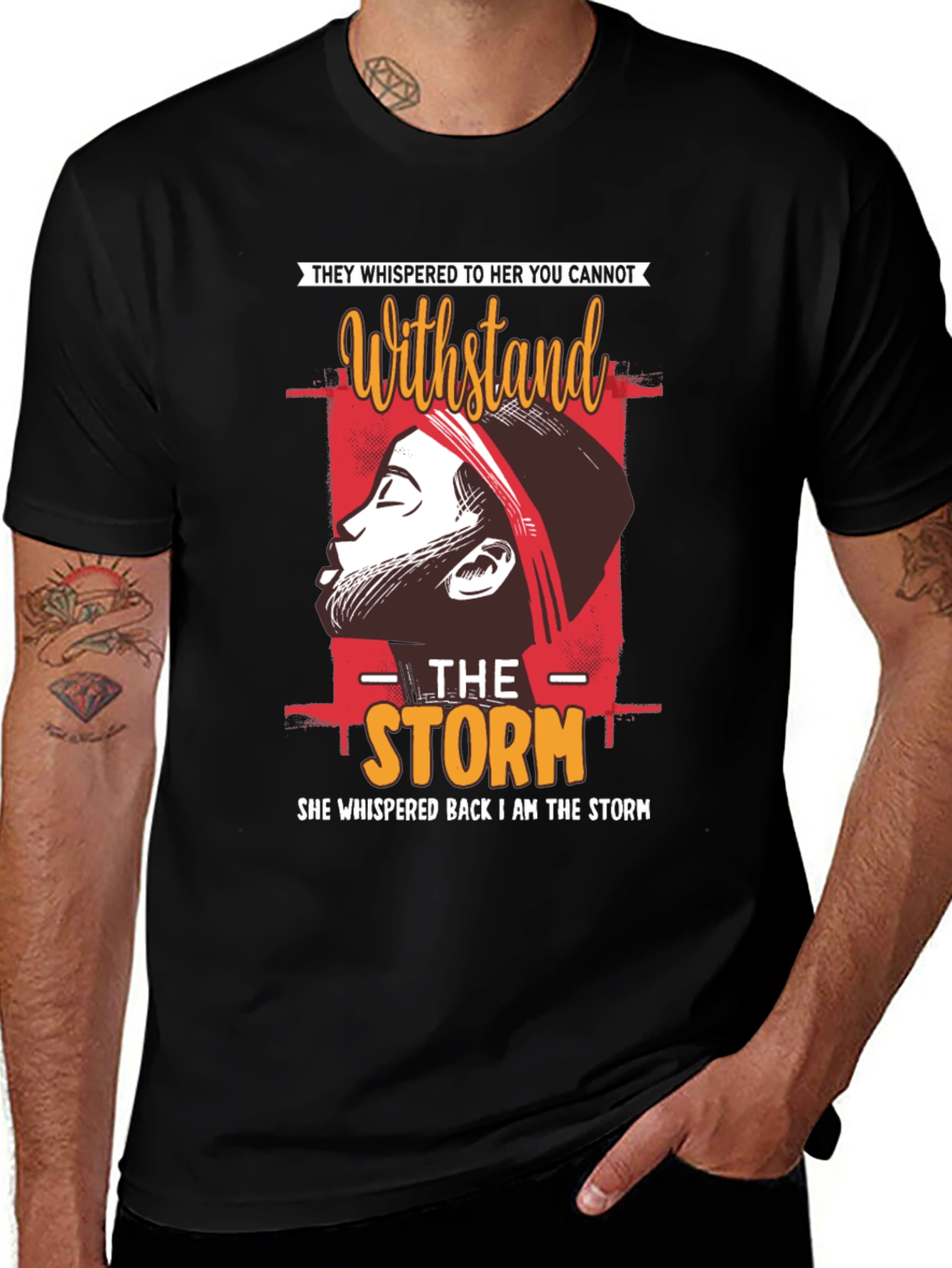 Variant 26 of I Am The Storm Graphic Tee - Empowering Women's T-Shirt