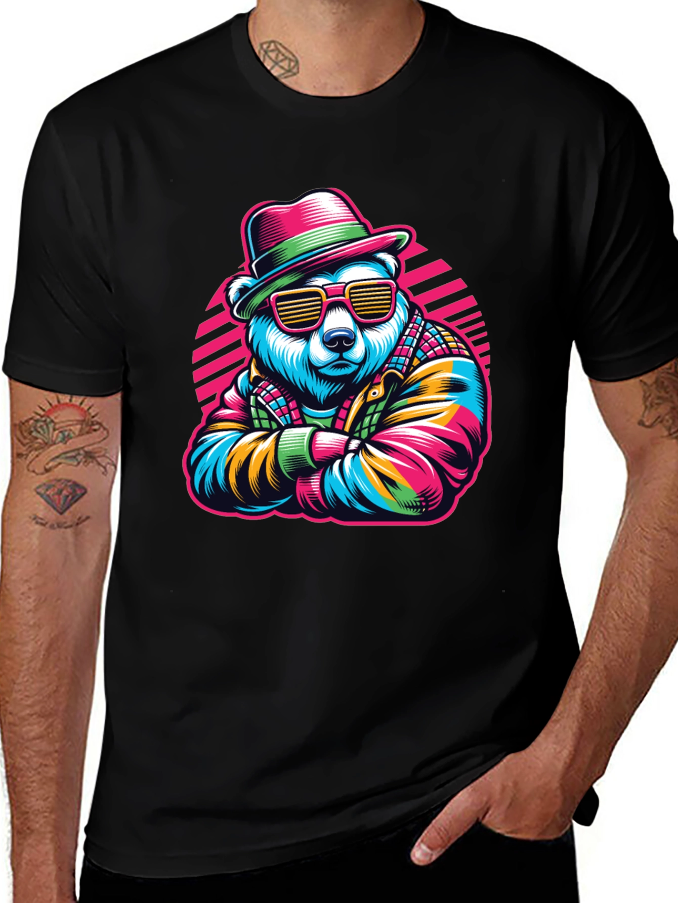Variant 12 of Cool Bear Graphic Tee - Retro Style