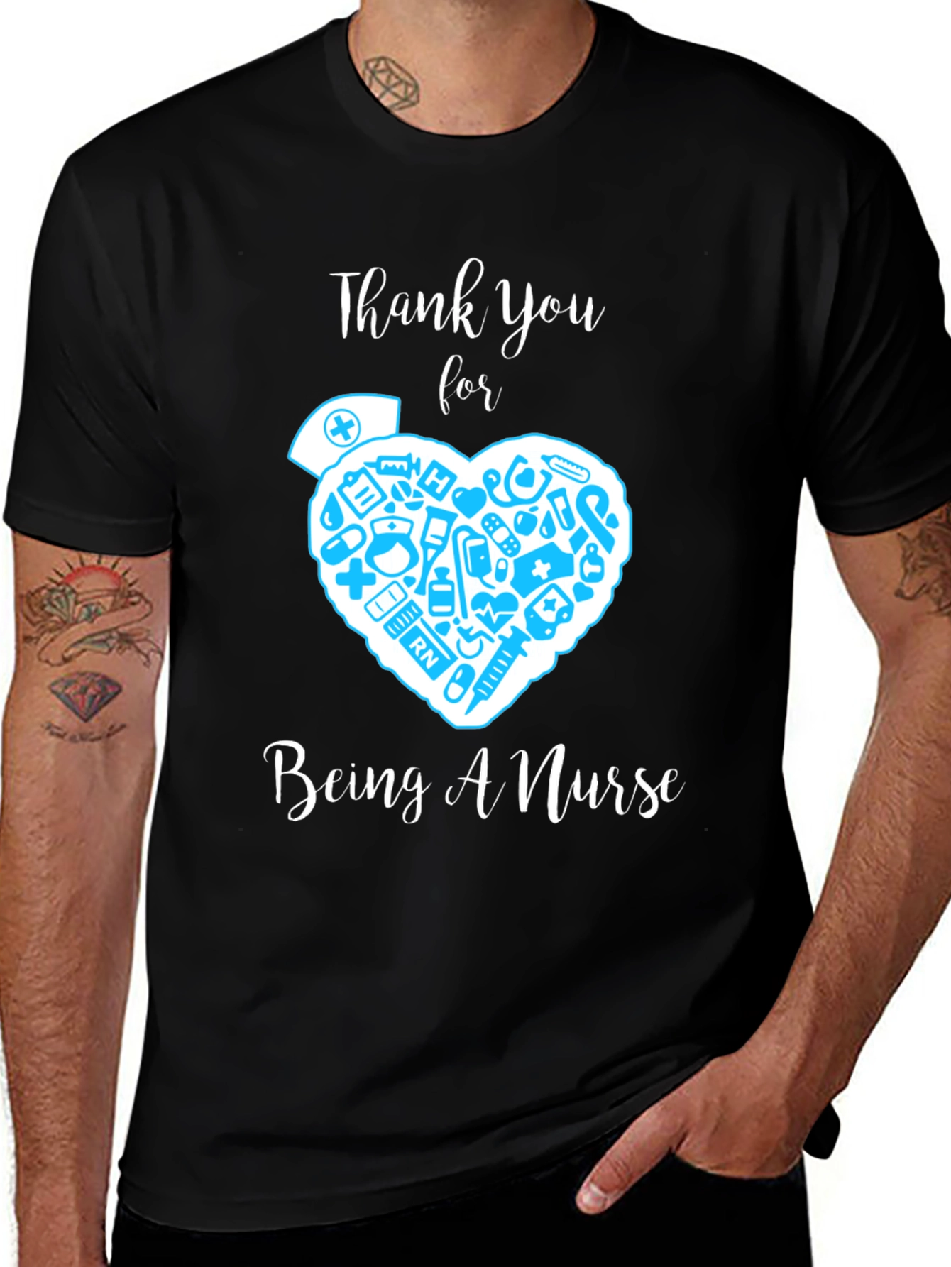 Variant 22 of Thank You Nurse Graphic T-Shirt