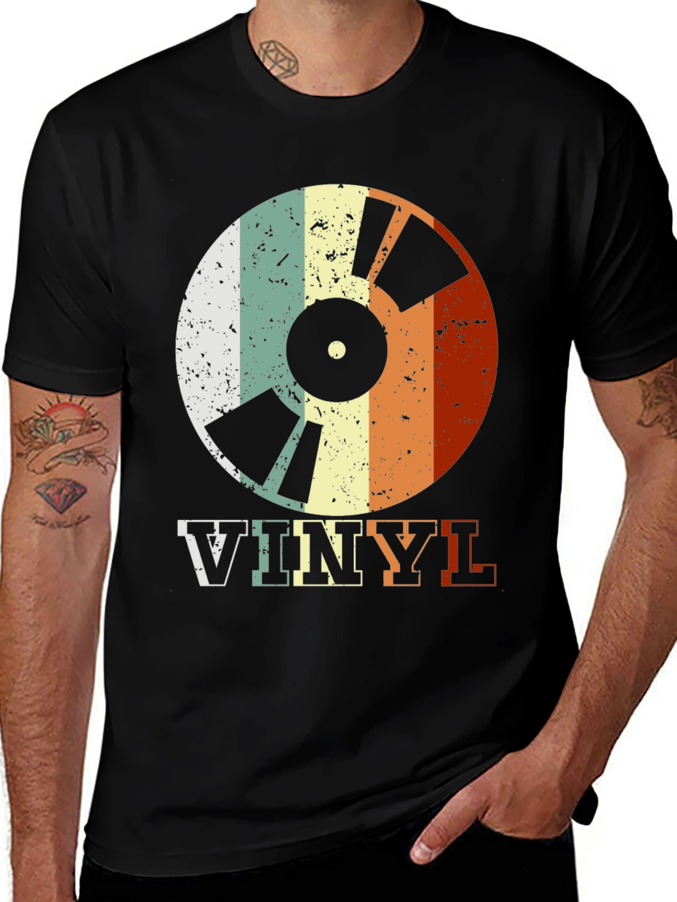 Variant 28 of Vintage Vinyl Record T-Shirt