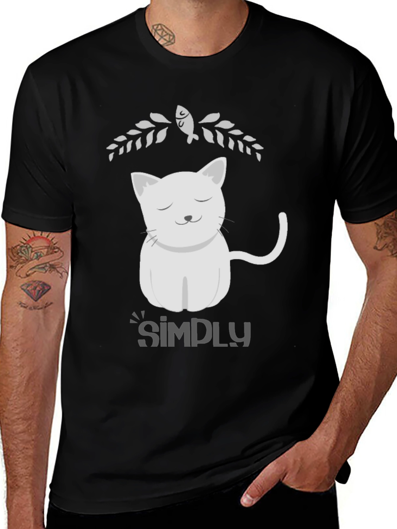 Variant 19 of Simply Cat Graphic Tee
