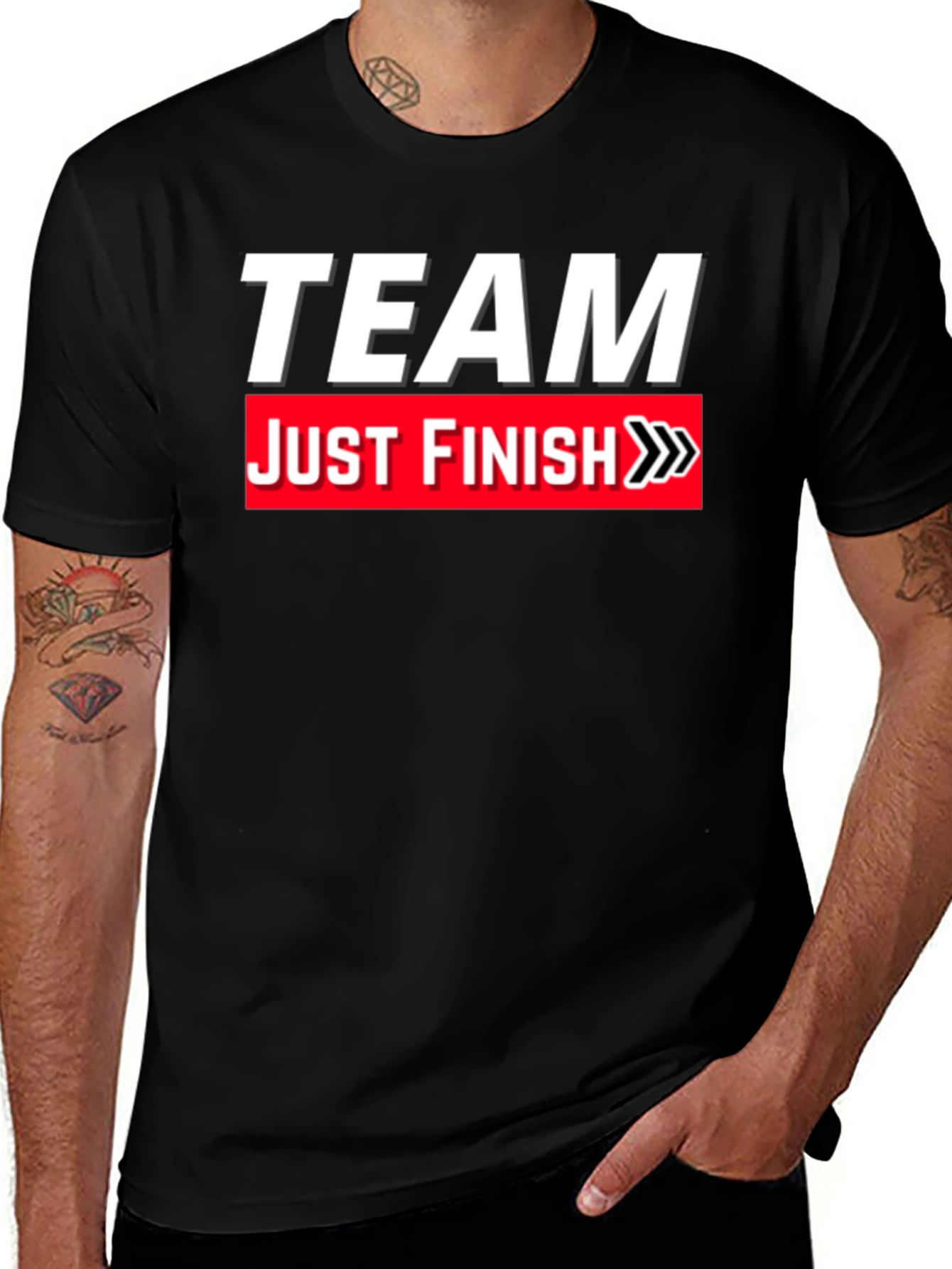 Team Just Finish Graphic Tee
