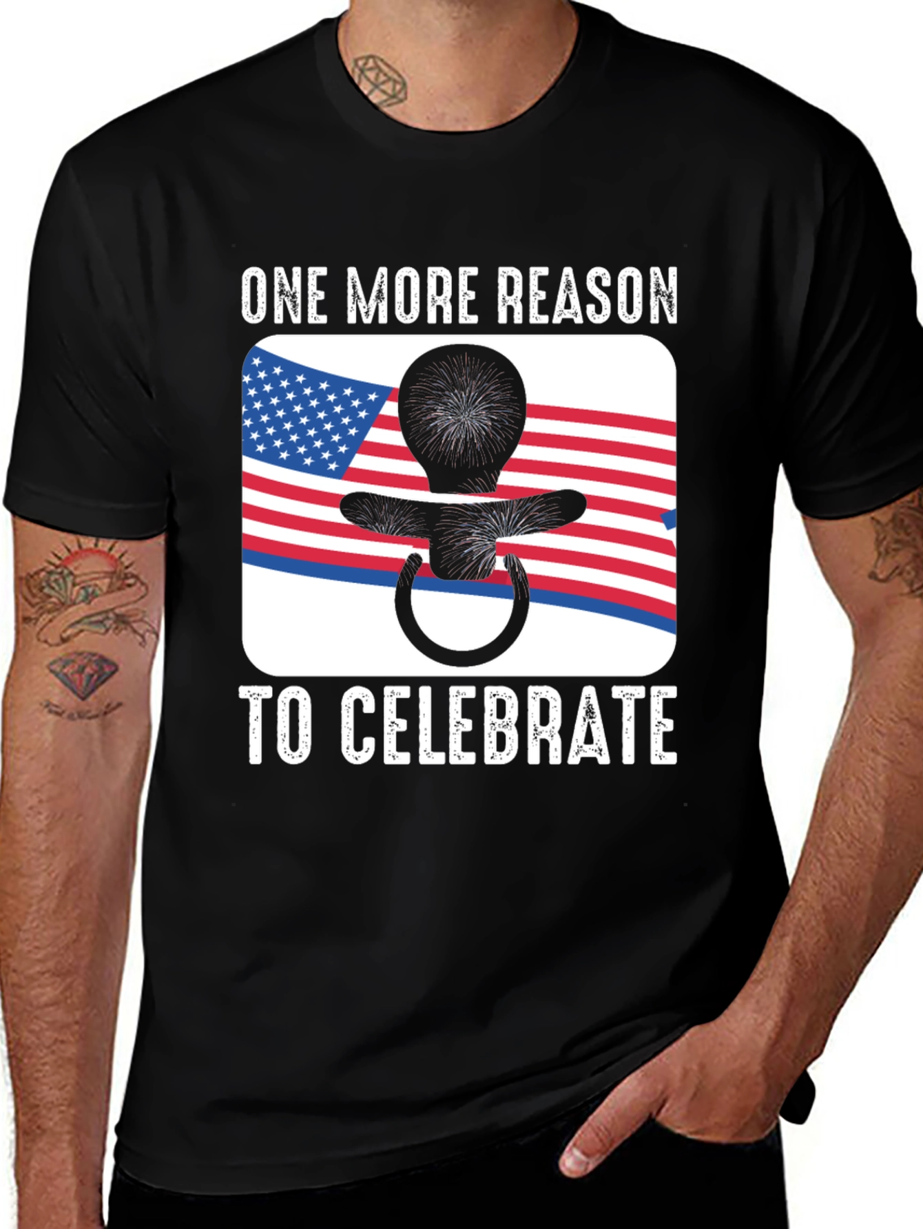 Variant 15 of One More Reason to Celebrate Patriotic Baby T-Shirt