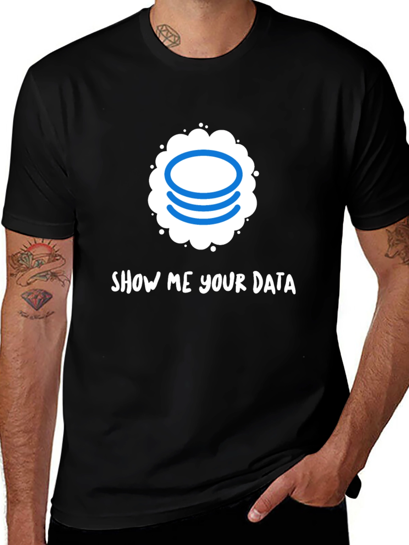 Variant 17 of Show Me Your Data T-Shirt - Programmer Humor Tee