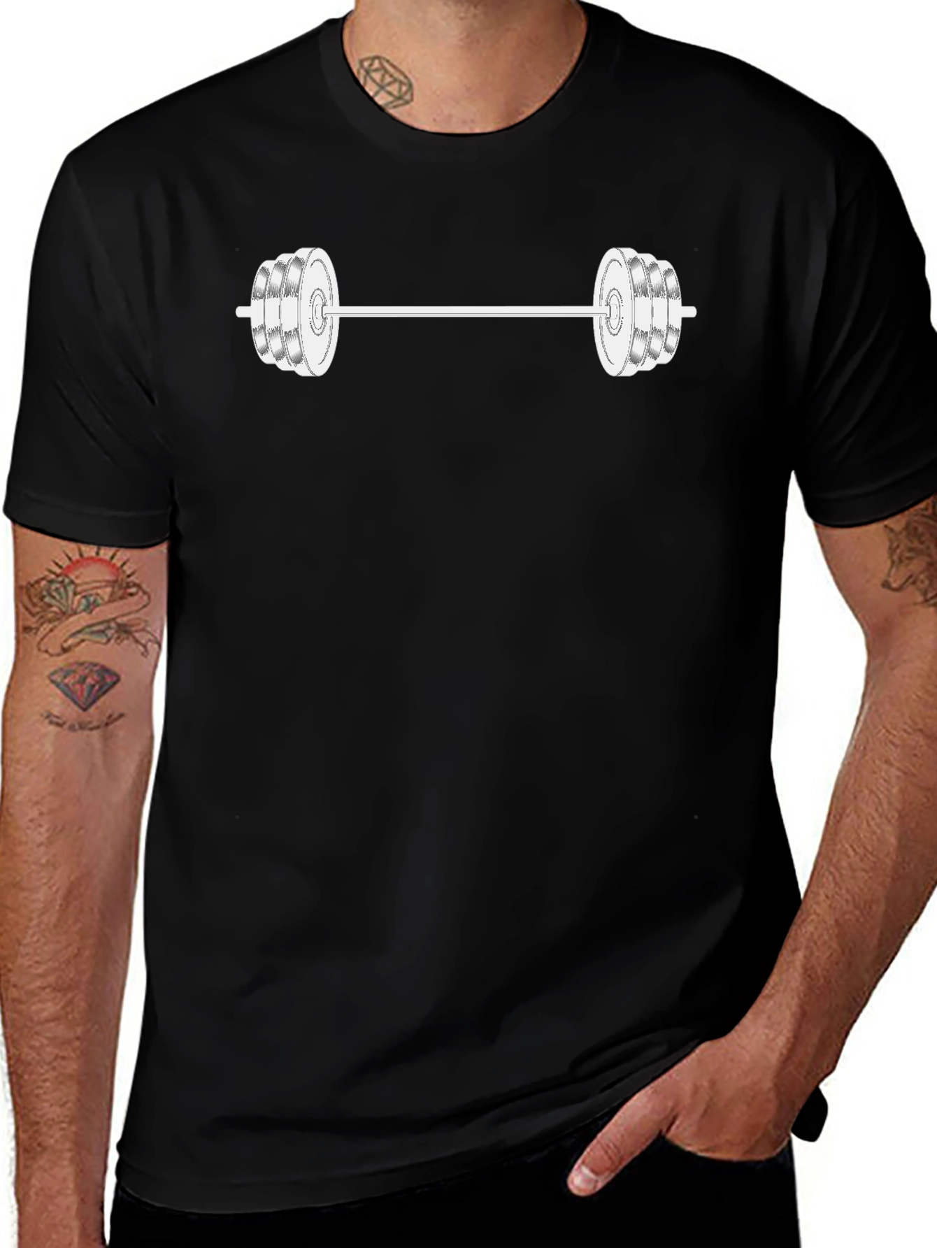 Variant 24 of Gym Lift Graphic Tee - Black