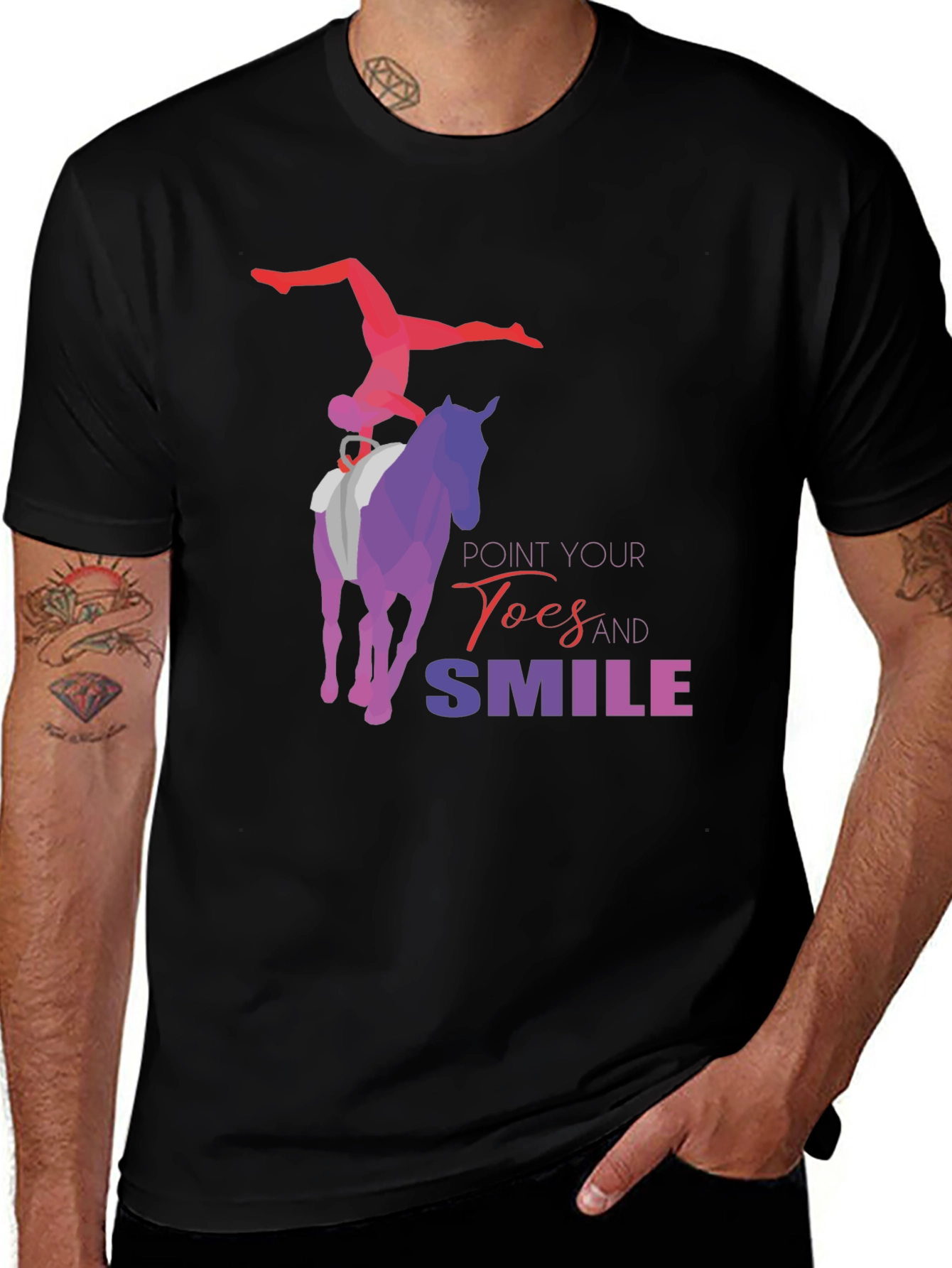 Variant 13 of Equestrian Vaulting Graphic T-Shirt