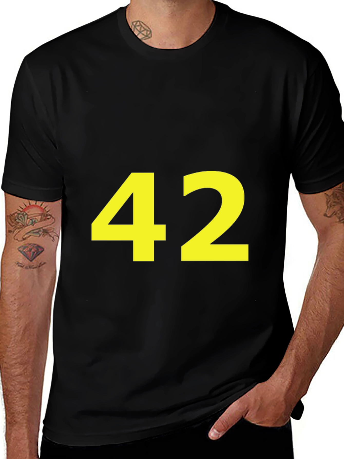Variant 10 of Number 42 Black T-Shirt