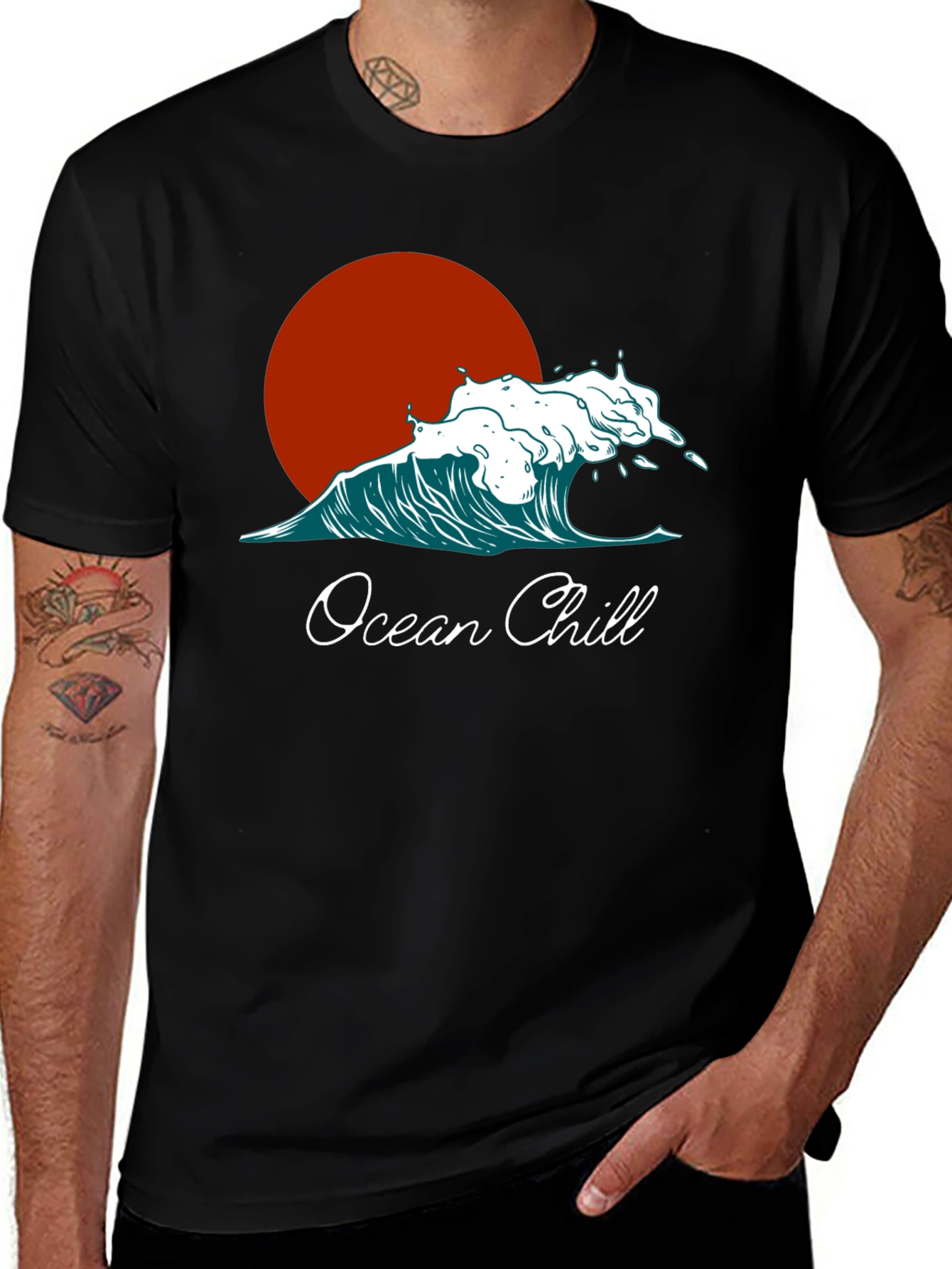 Variant 23 of Ocean Chill Graphic Tee - Relaxed Fit