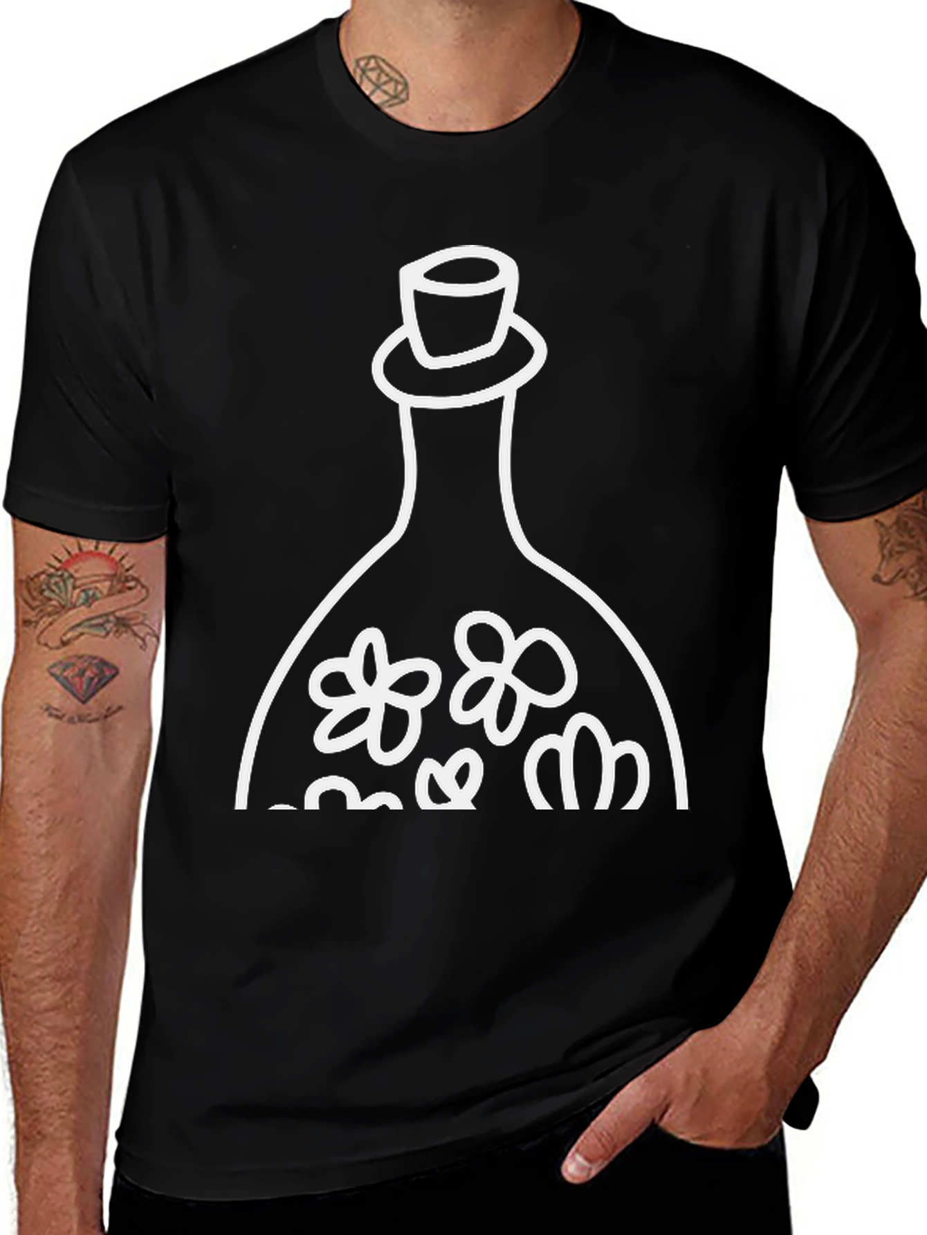 Variant 18 of Whimsical Potion Bottle Graphic Tee