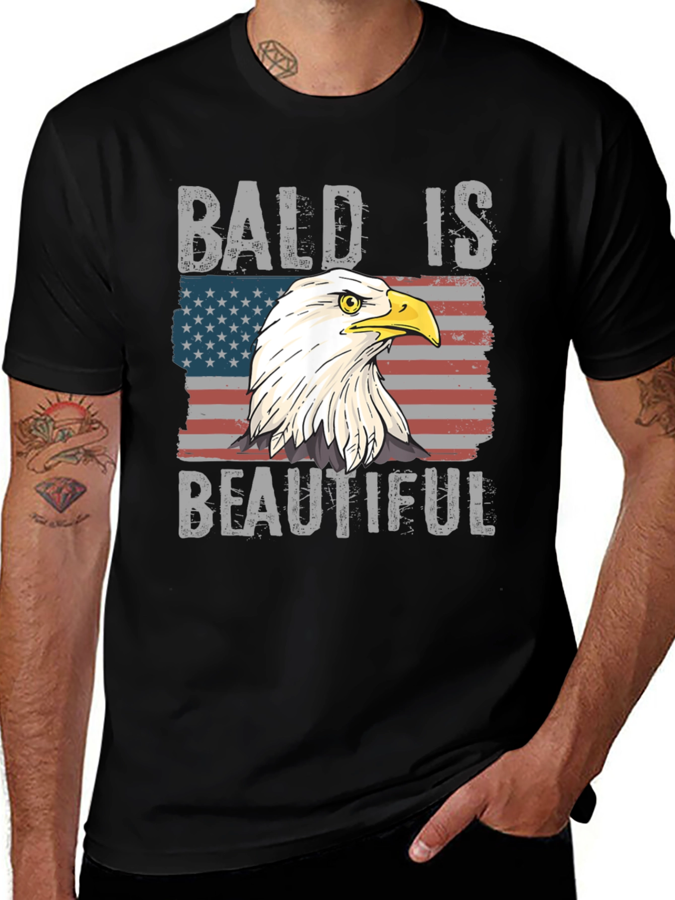 Variant 8 of Bald Is Beautiful Eagle T-Shirt