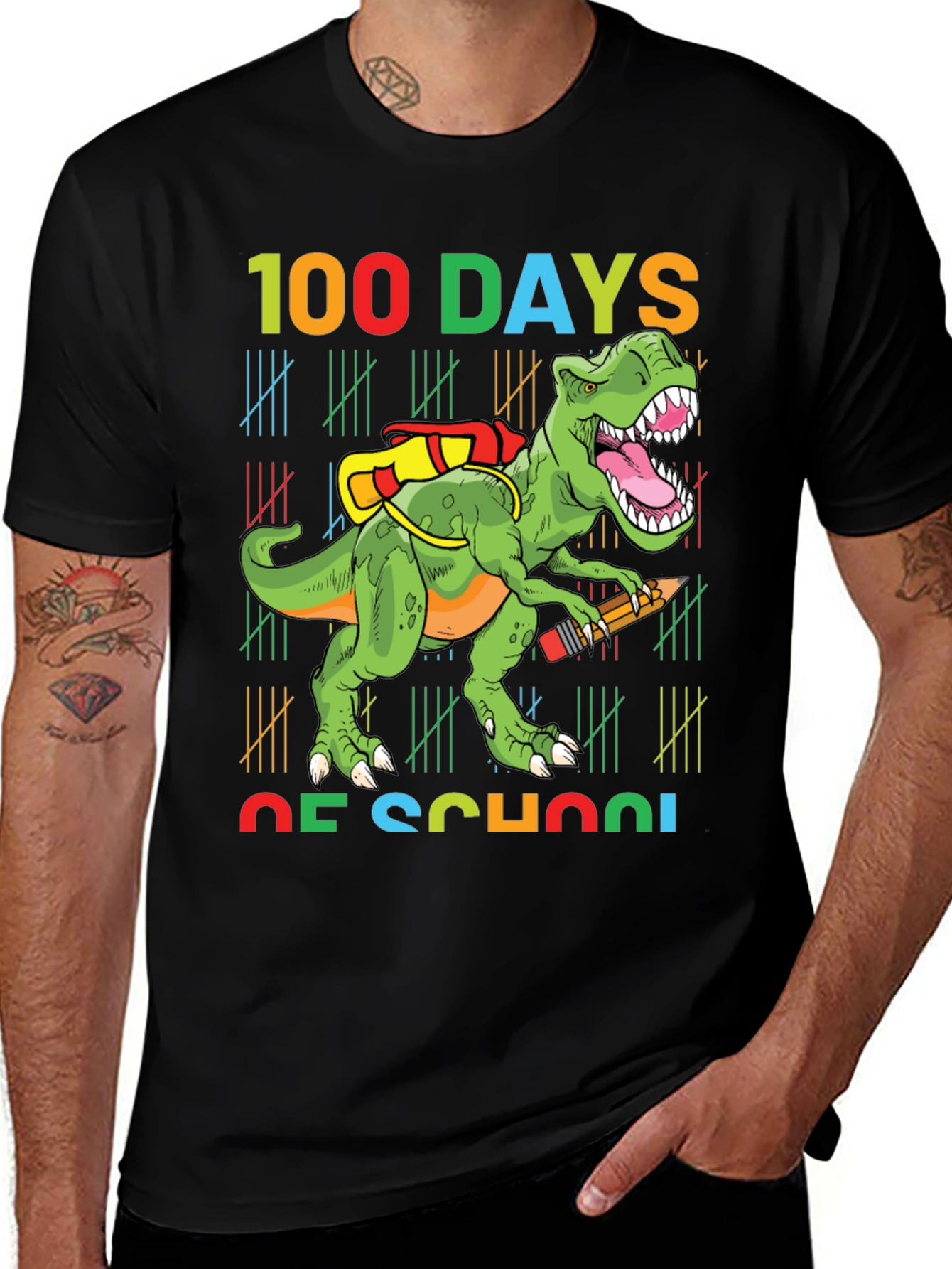 100 Days of School Dinosaur T-Shirt