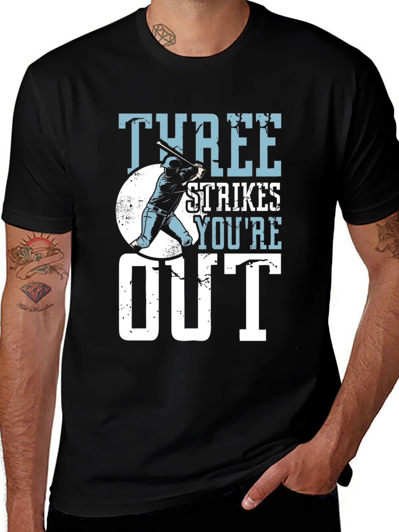Variant 20 of Three Strikes You're Out Baseball T-Shirt