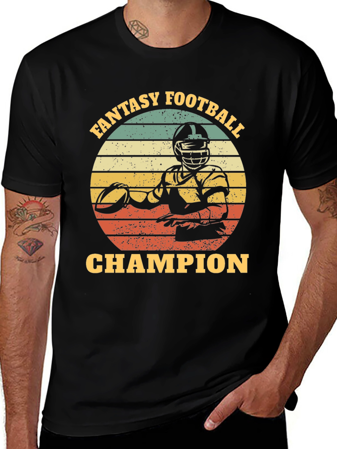 Variant 28 of Fantasy Football Champion Graphic T-Shirt