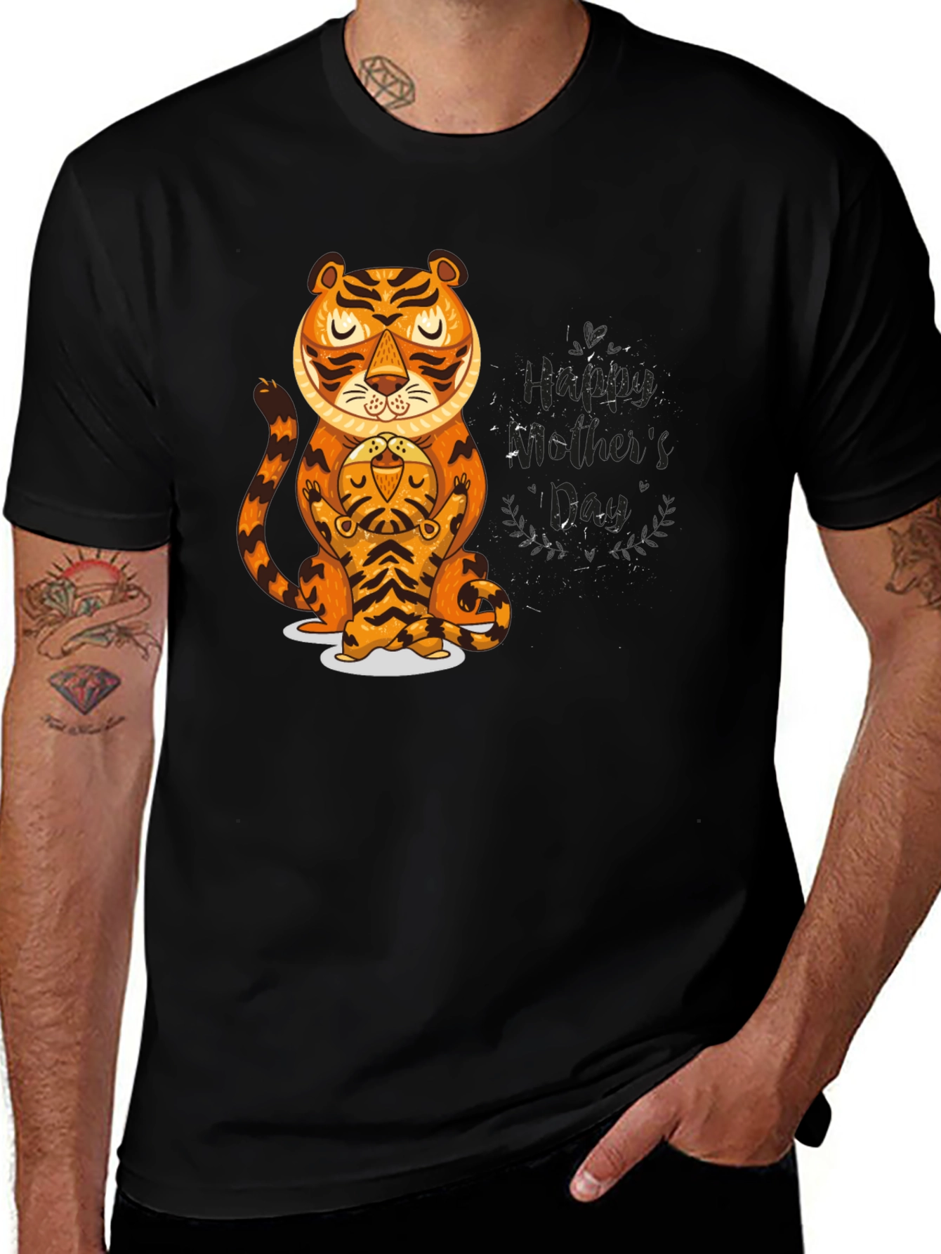 Variant 5 of Tiger Dad & Cub Graphic Tee