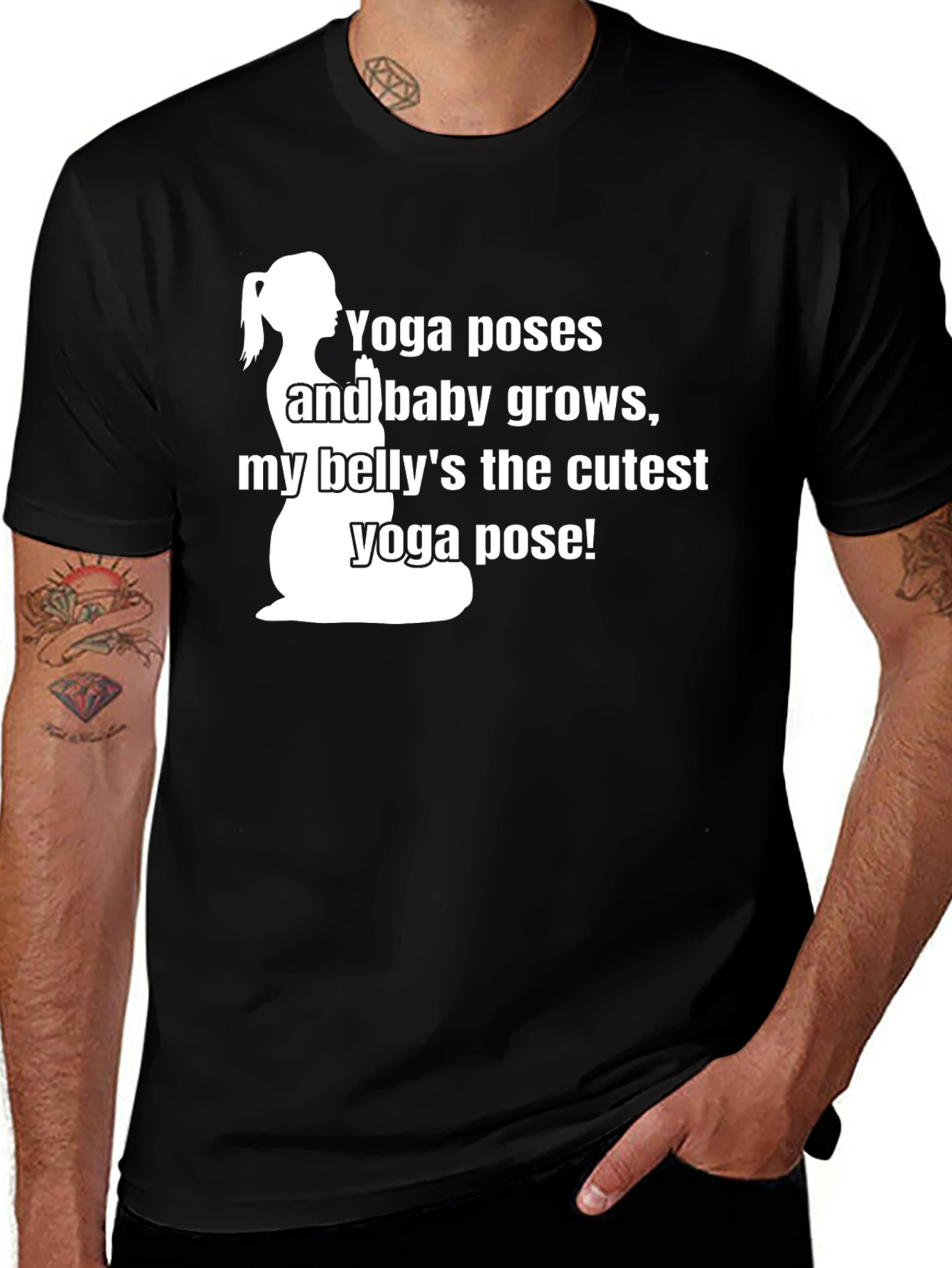 Pregnancy Yoga Pose T-Shirt