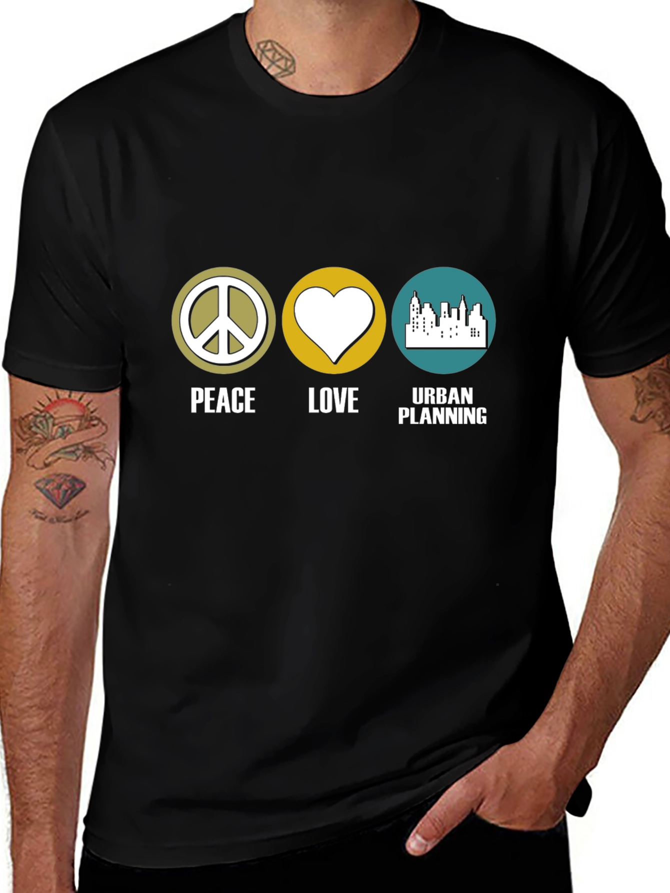 Peace Love Urban Planning T-Shirt