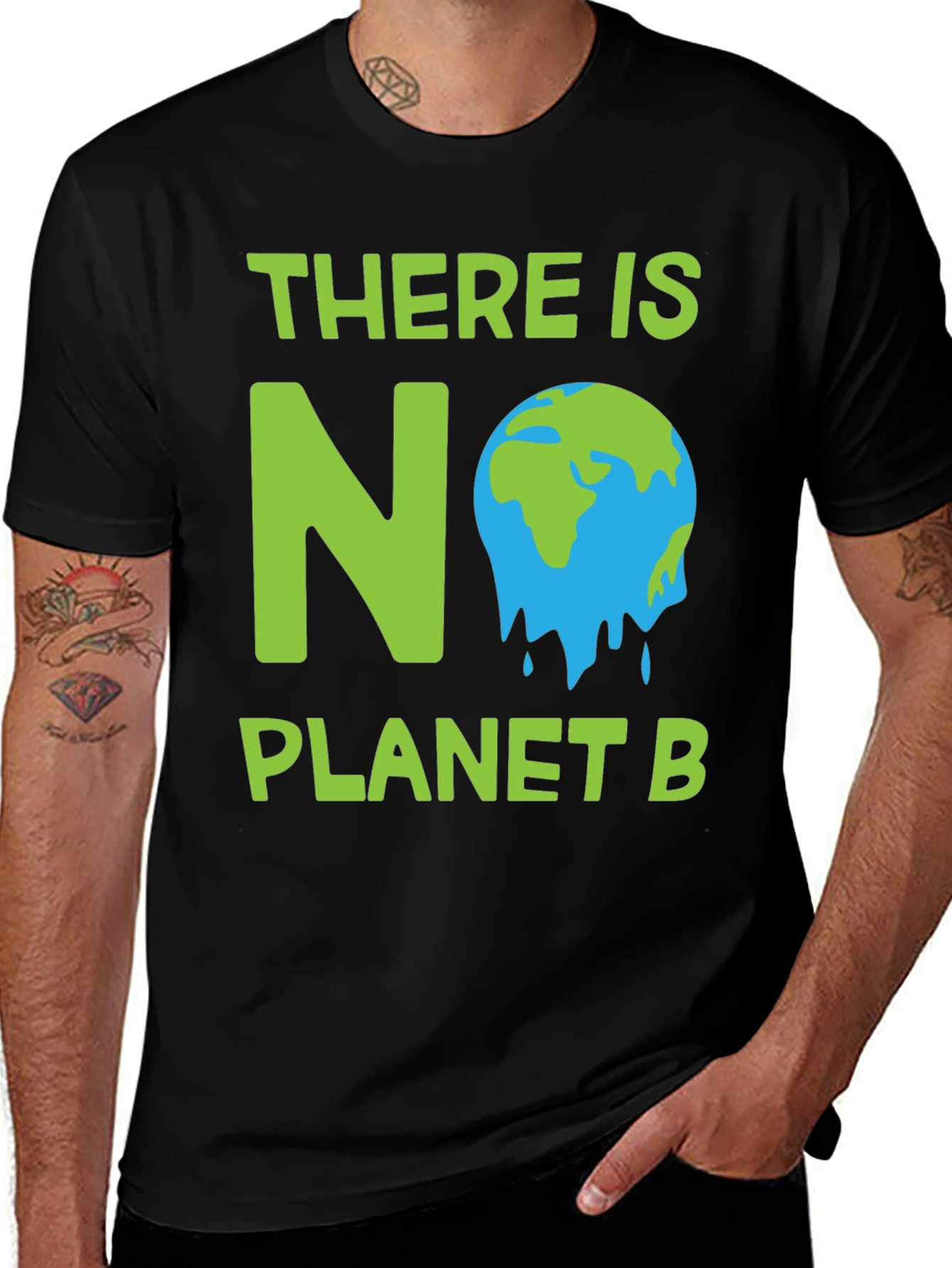 Black There Is No Planet B Graphic Tee main image