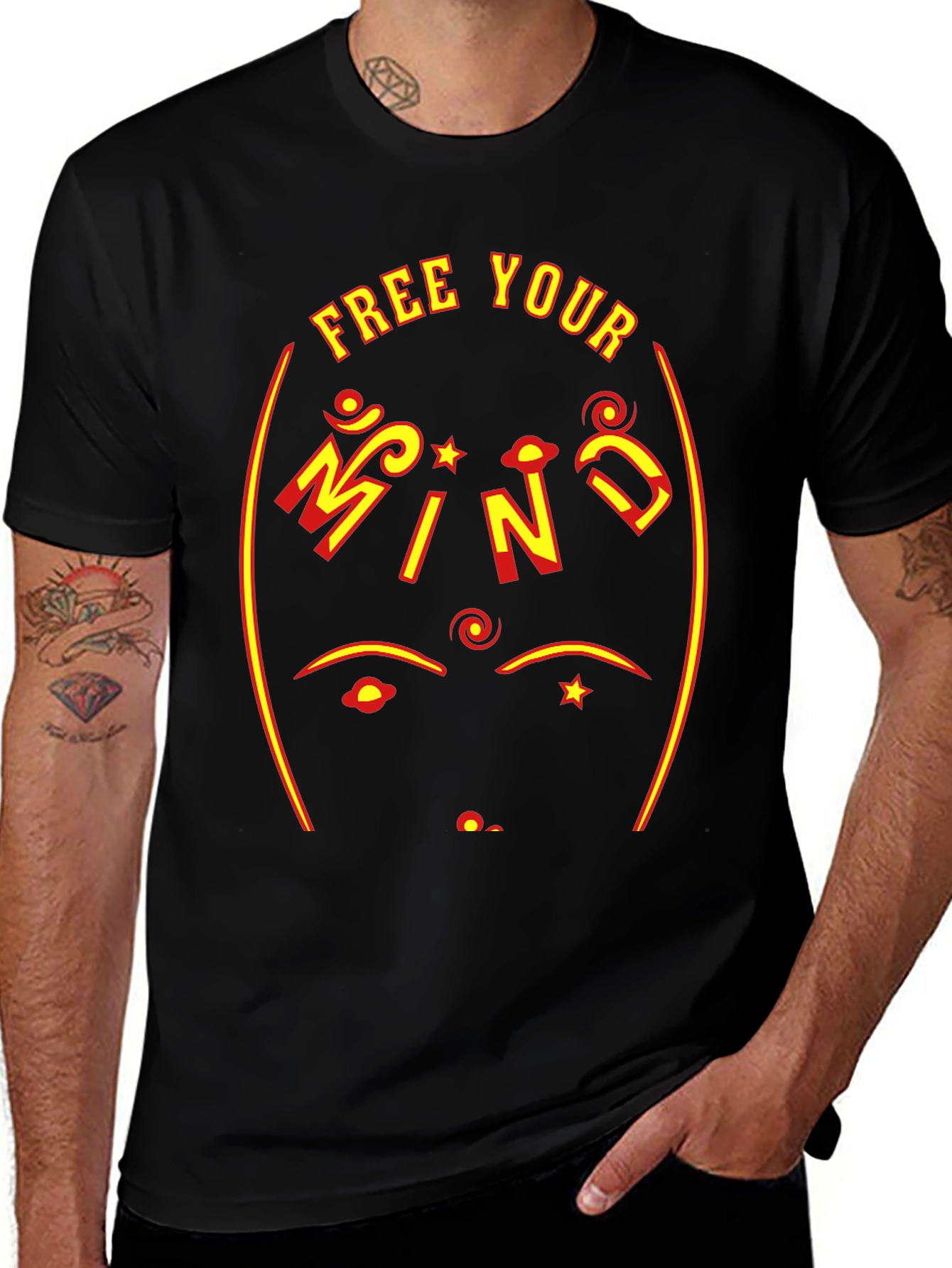 Variant 4 of Free Your Mind Graphic T-Shirt