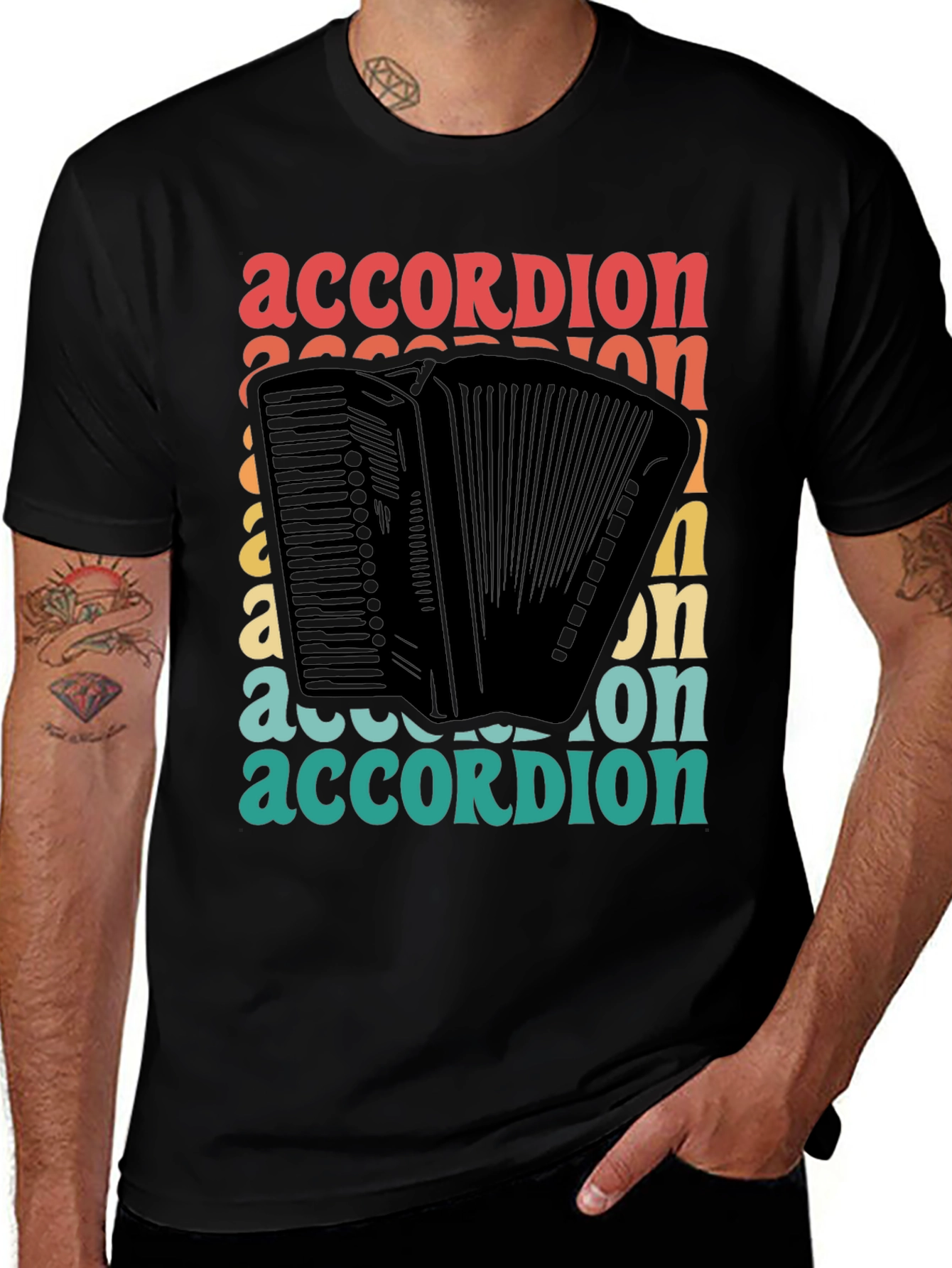 Variant 21 of Retro Accordion T-Shirt