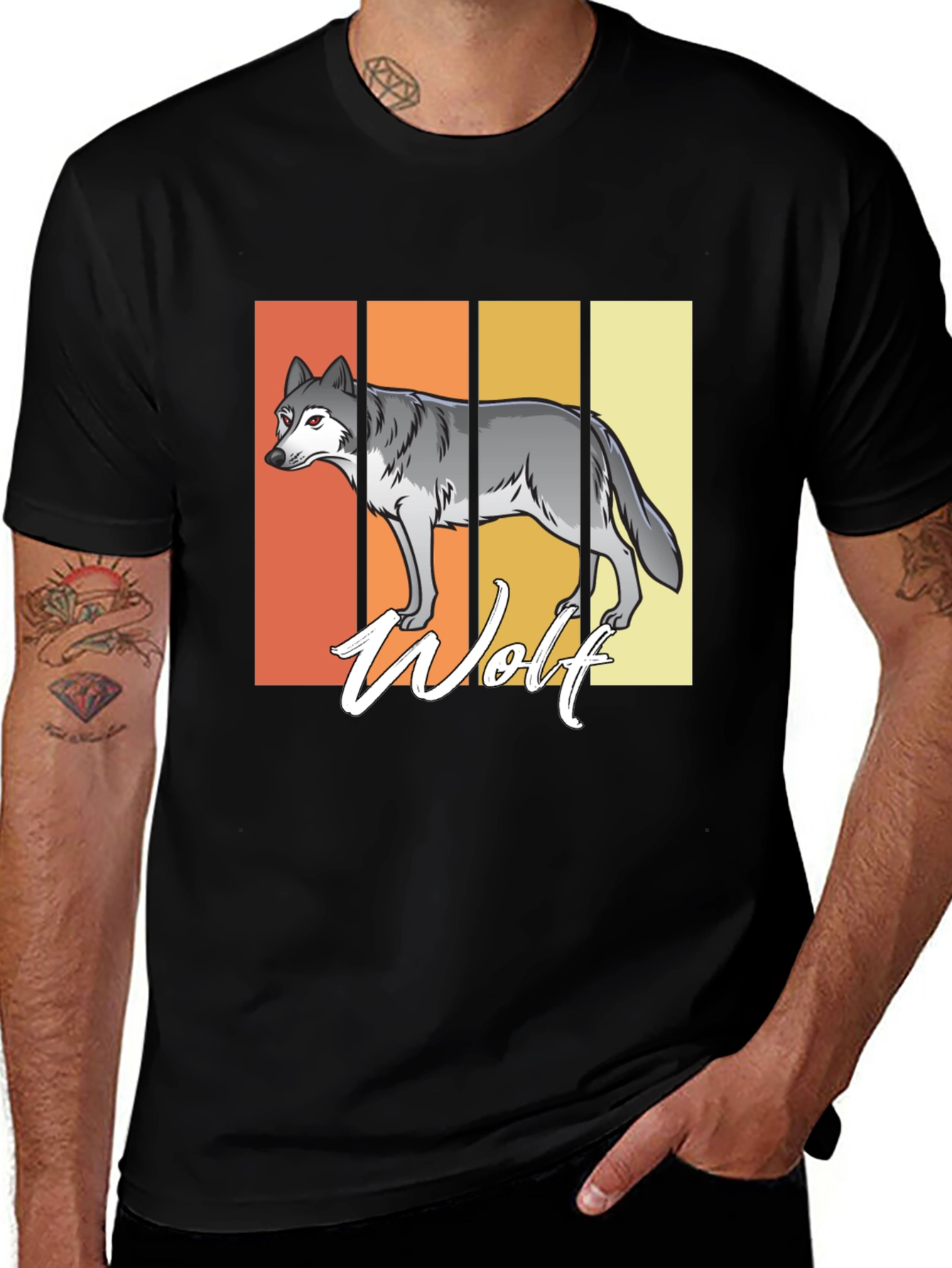 Variant 12 of Vintage Wolf Graphic T-Shirt