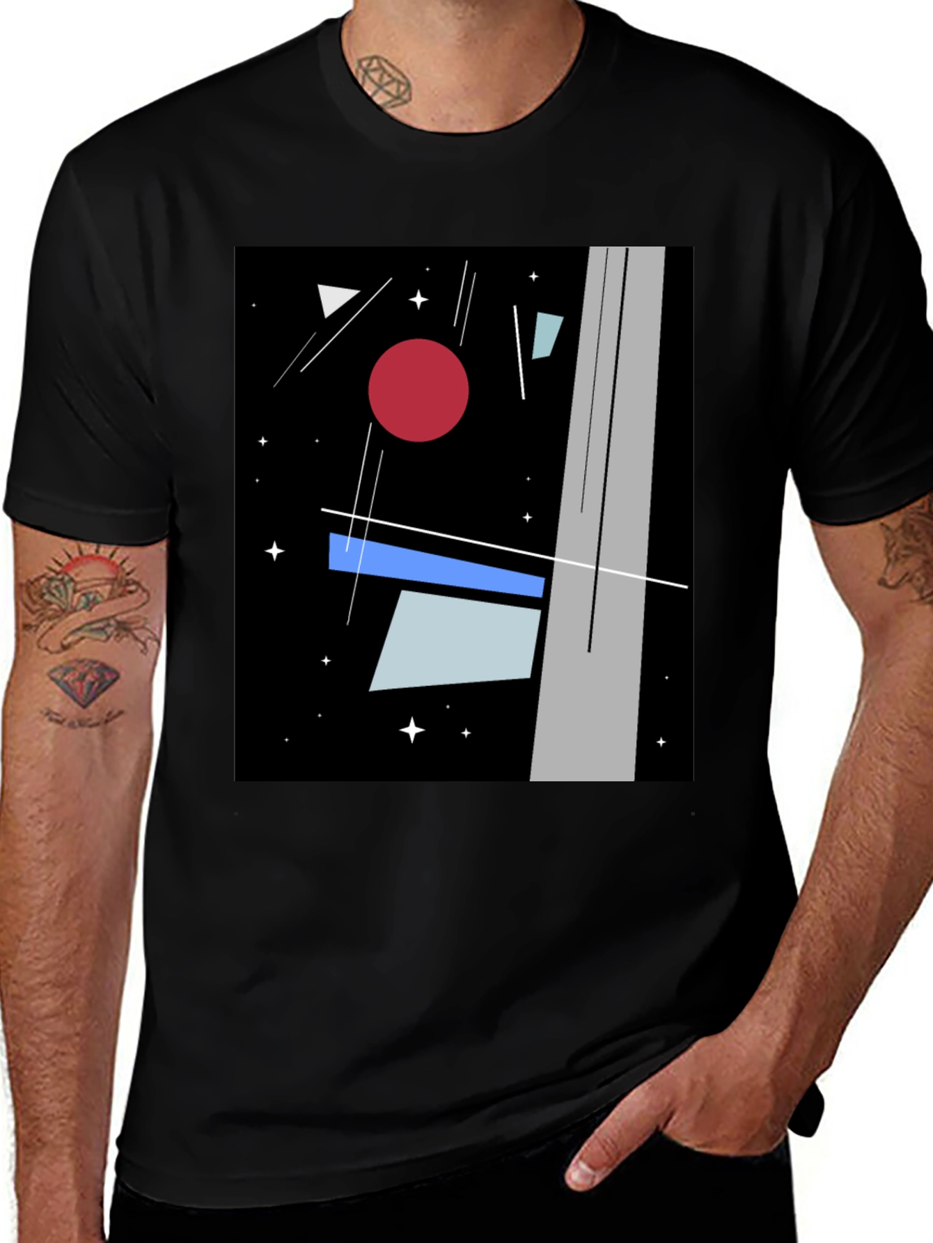 Variant 24 of Abstract Geometric T-Shirt - Modern Art Tee