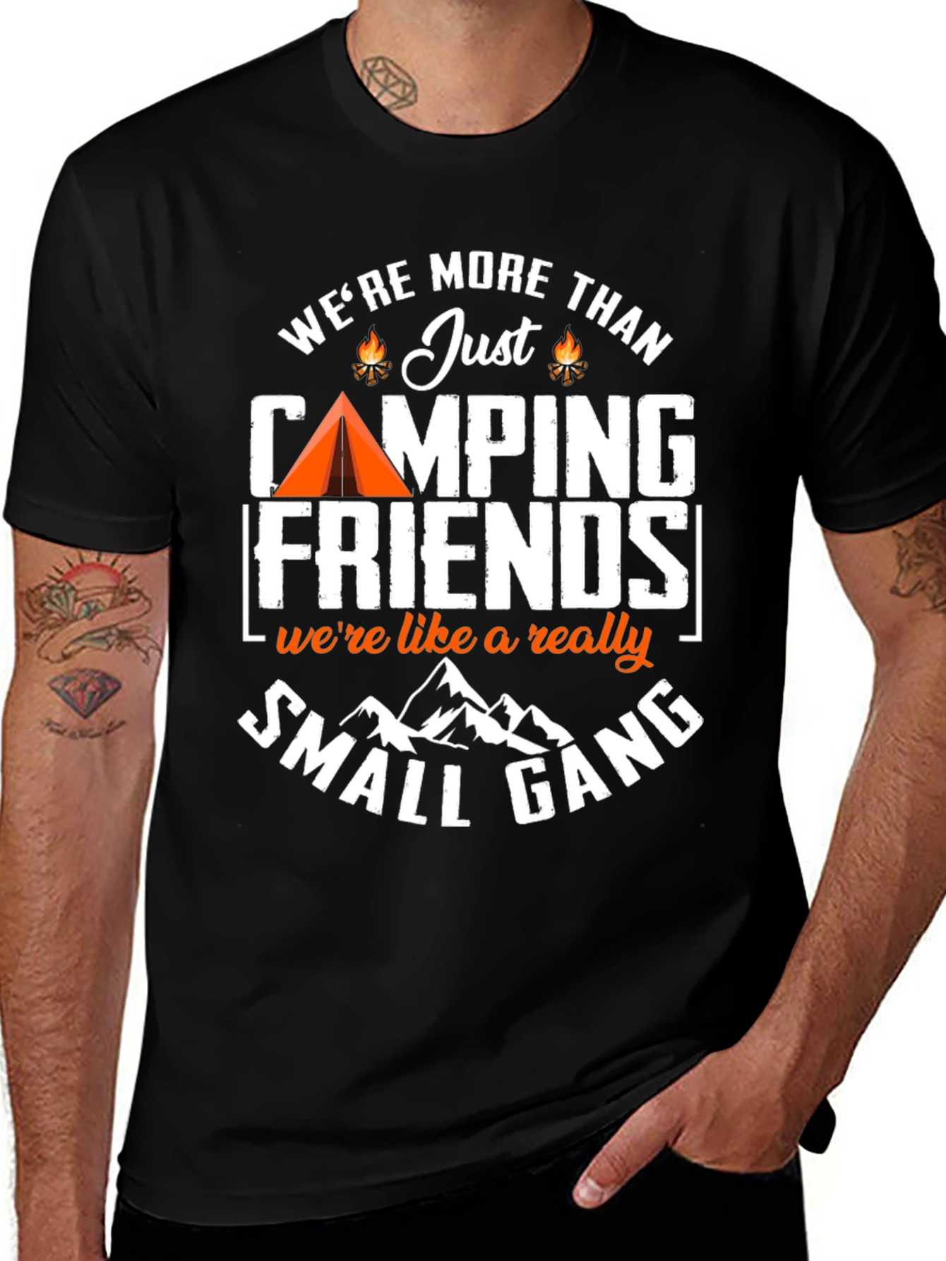 Variant 11 of Camping Friends Graphic Tee - Small Gang T-Shirt