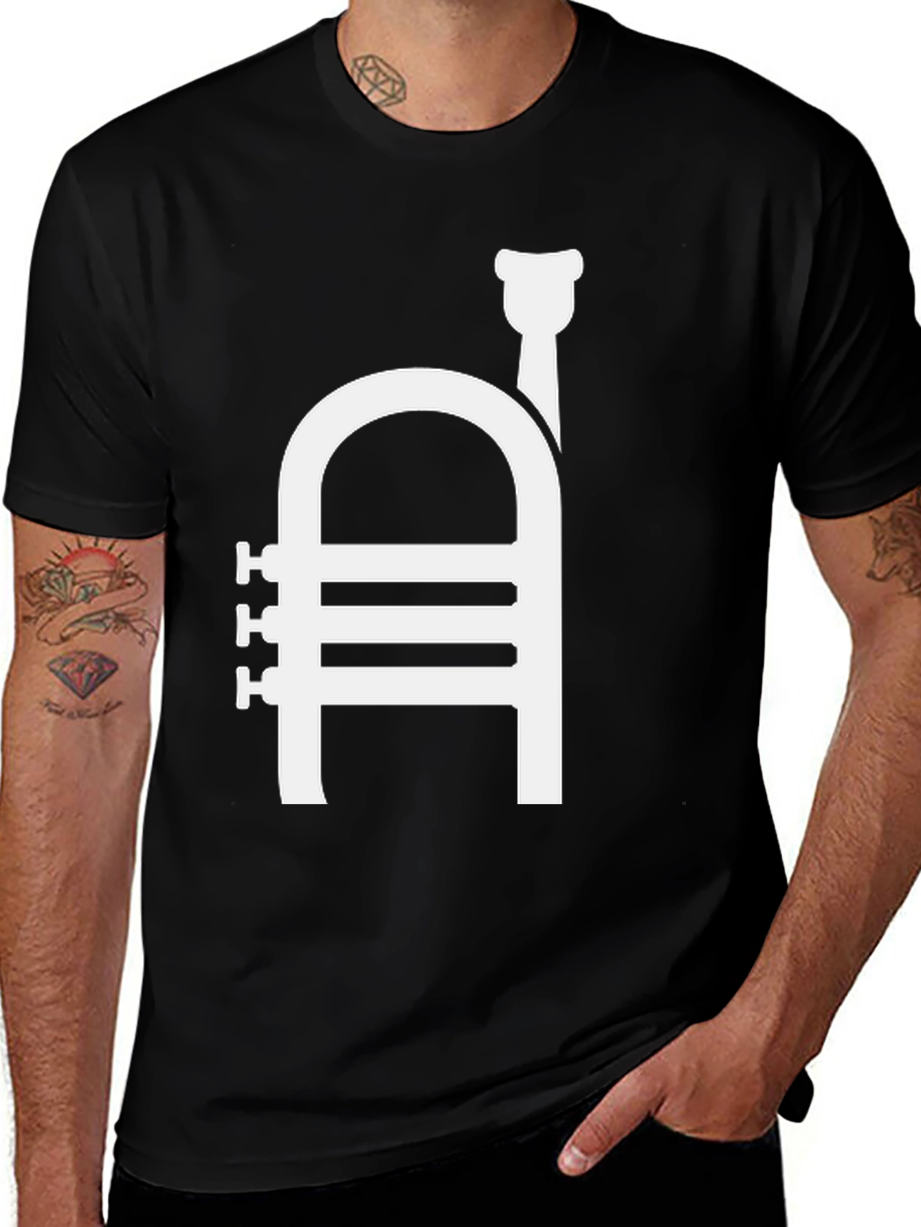 Variant 4 of Trumpet Graphic T-Shirt | Musician Tee
