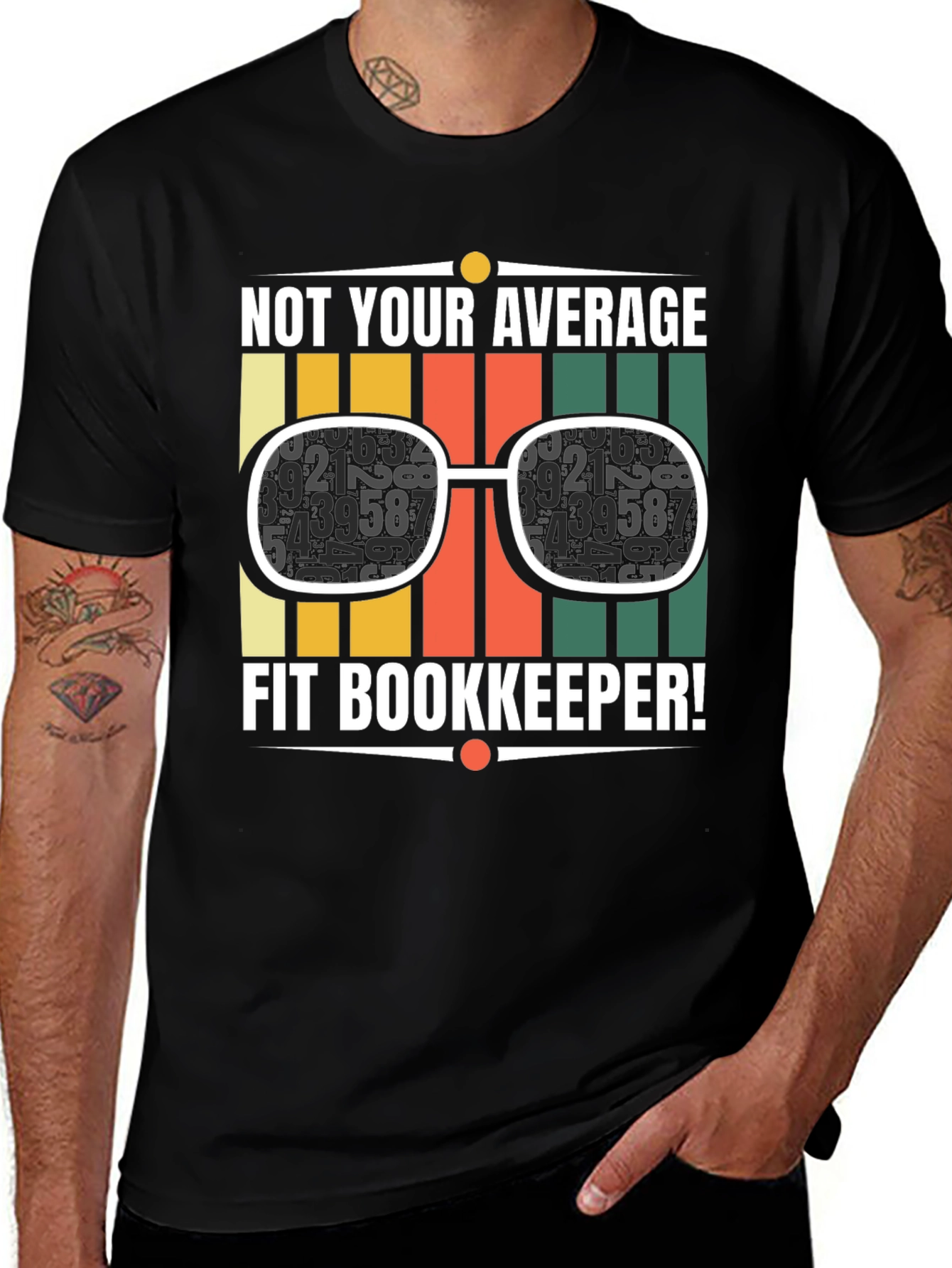 Variant 28 of Not Your Average Fit Bookkeeper T-Shirt