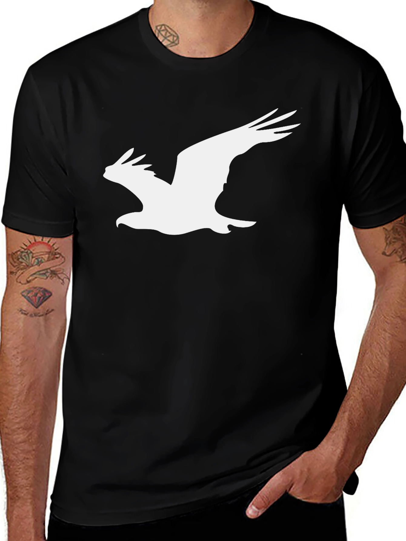 Variant 30 of Black Eagle Graphic Tee - Men's Short Sleeve