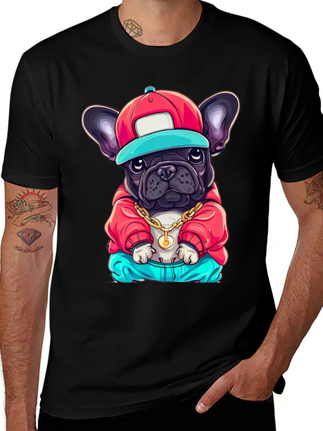 Variant 24 of Cool Dog Graphic Tee - Trendy Streetwear Style