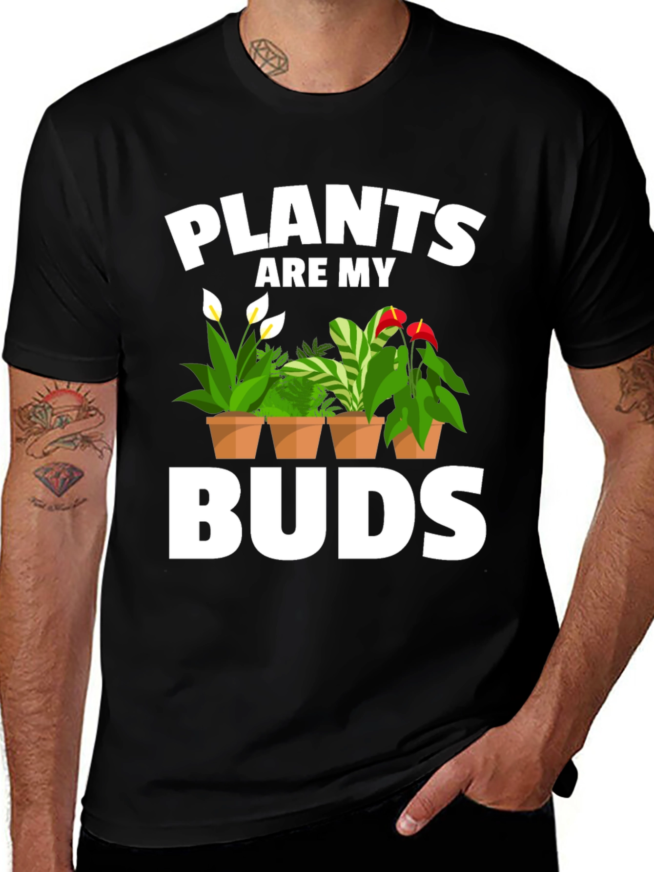 Plants Are My Buds Graphic Tee