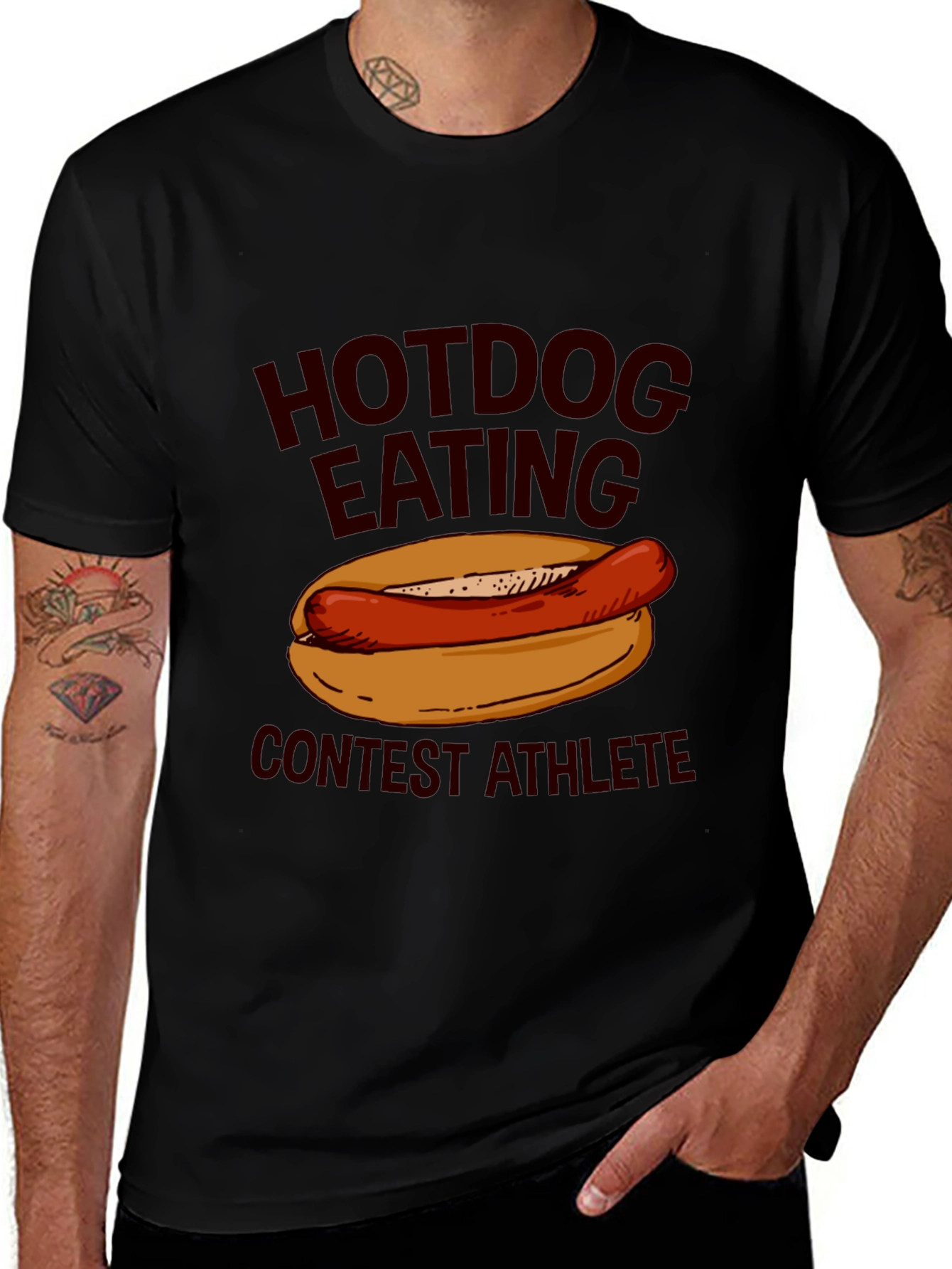 Variant 3 of Hotdog Eating Contest Athlete T-Shirt