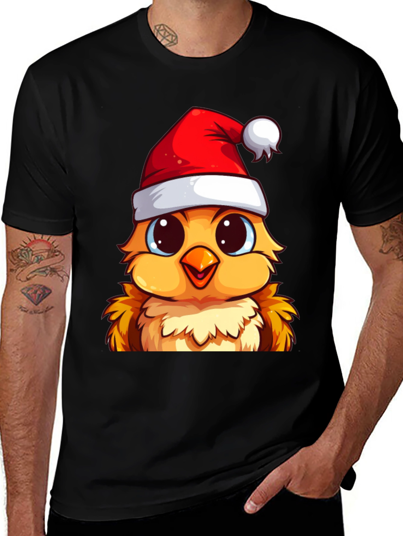 Festive Chick Christmas T-Shirt