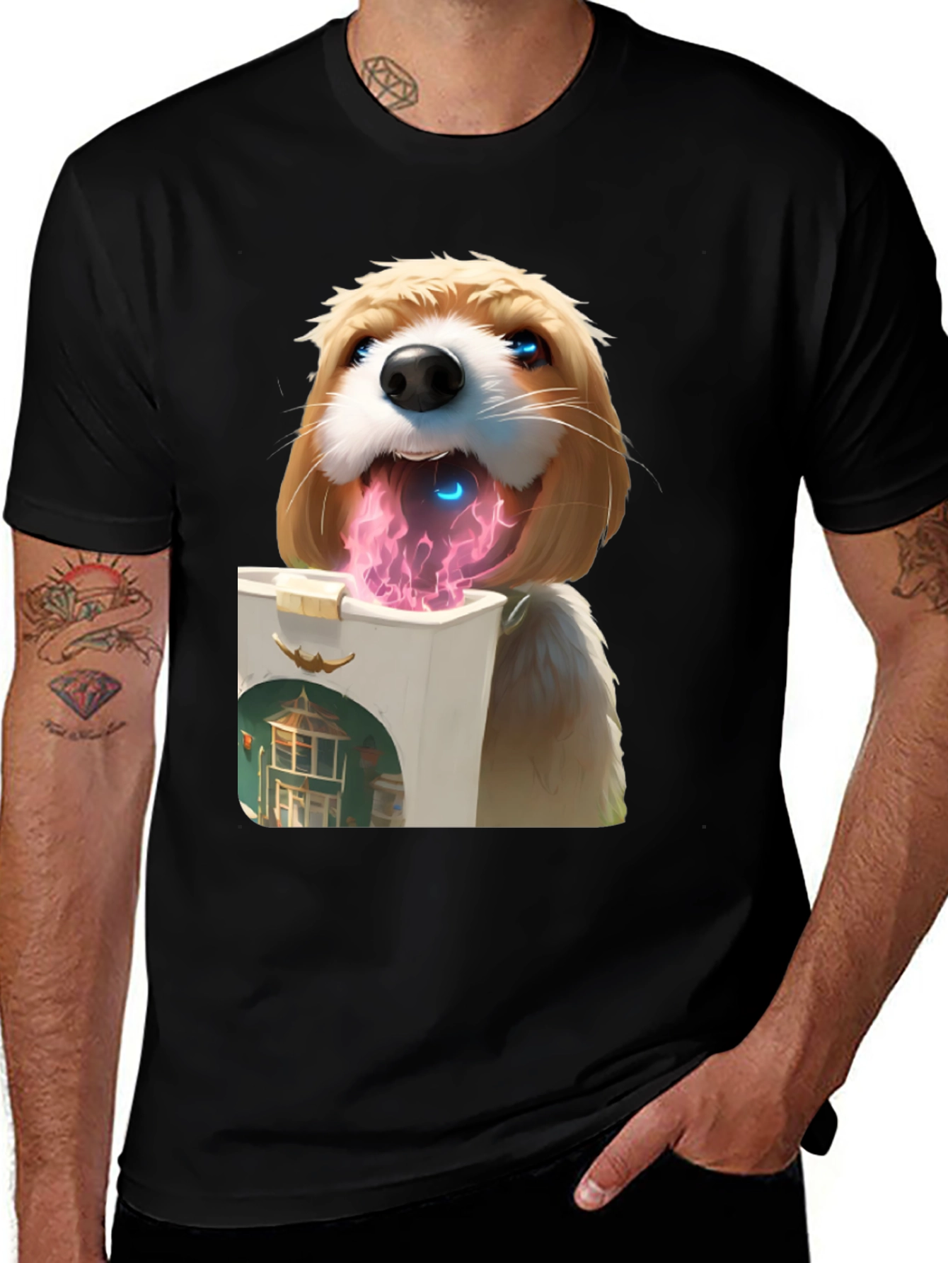 Variant 19 of Dog Lover T-Shirt - Artistic Graphic Tee