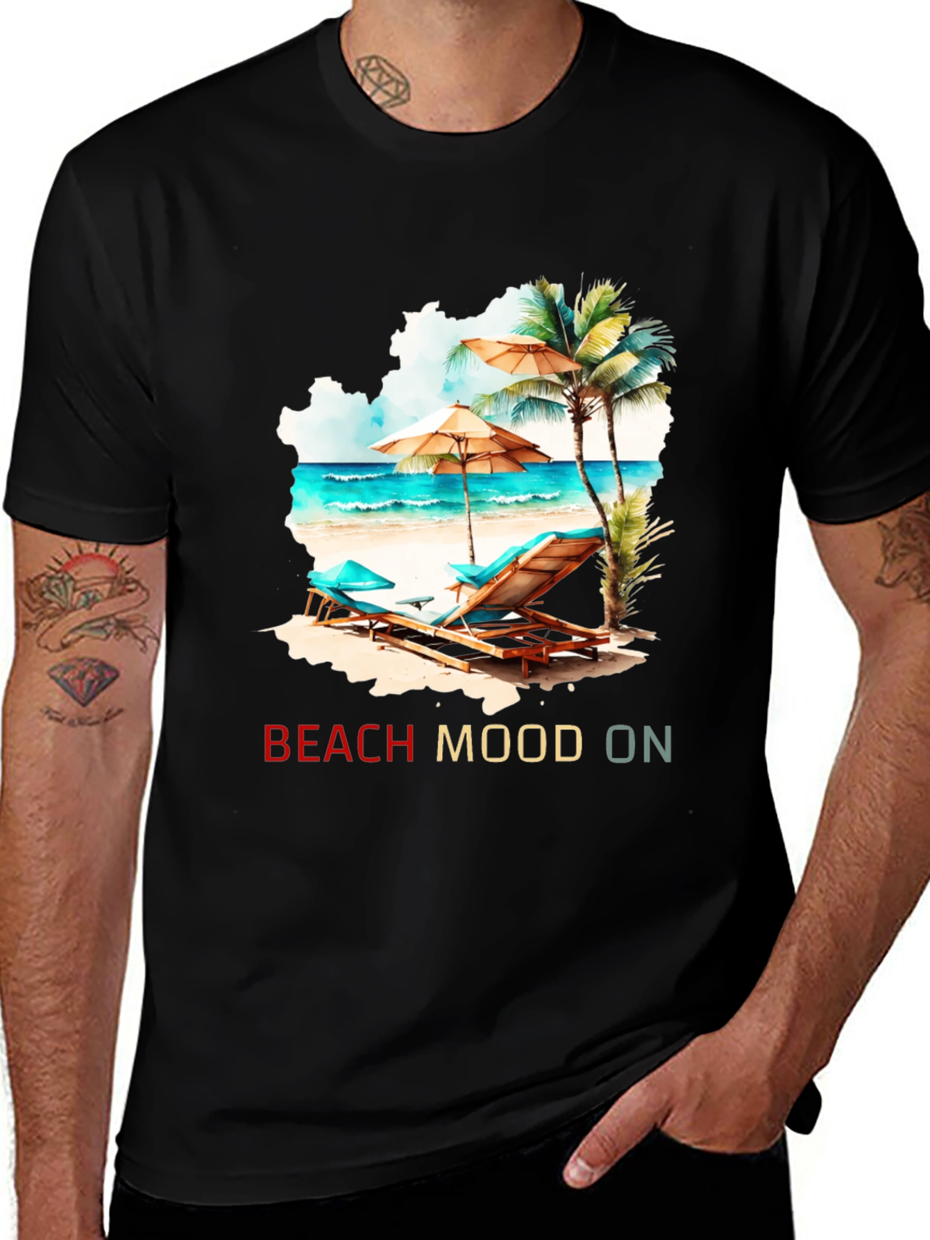 Variant 5 of Beach Mood On T-Shirt