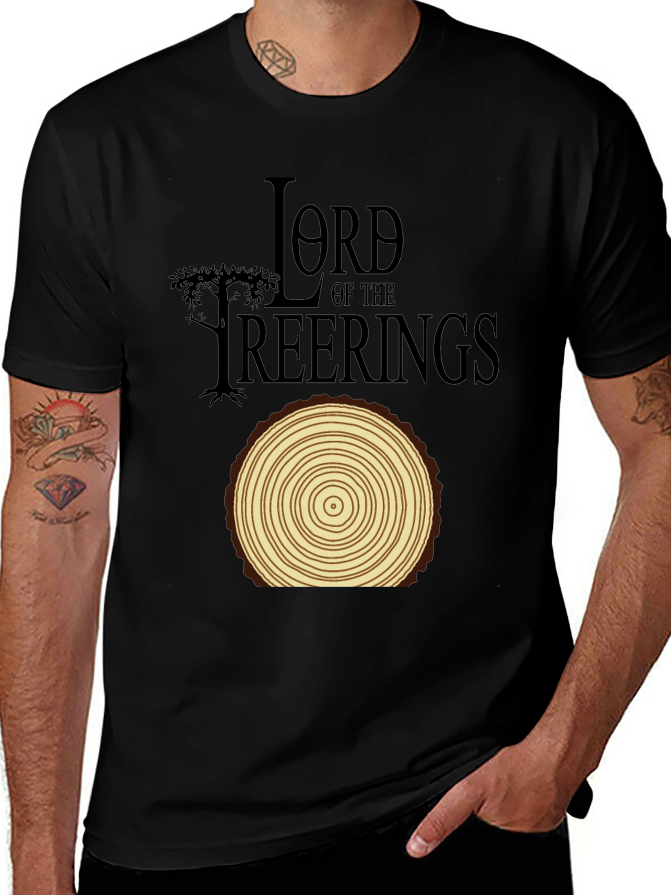 Lord of the Tree Rings T-Shirt - Funny Nature Tee