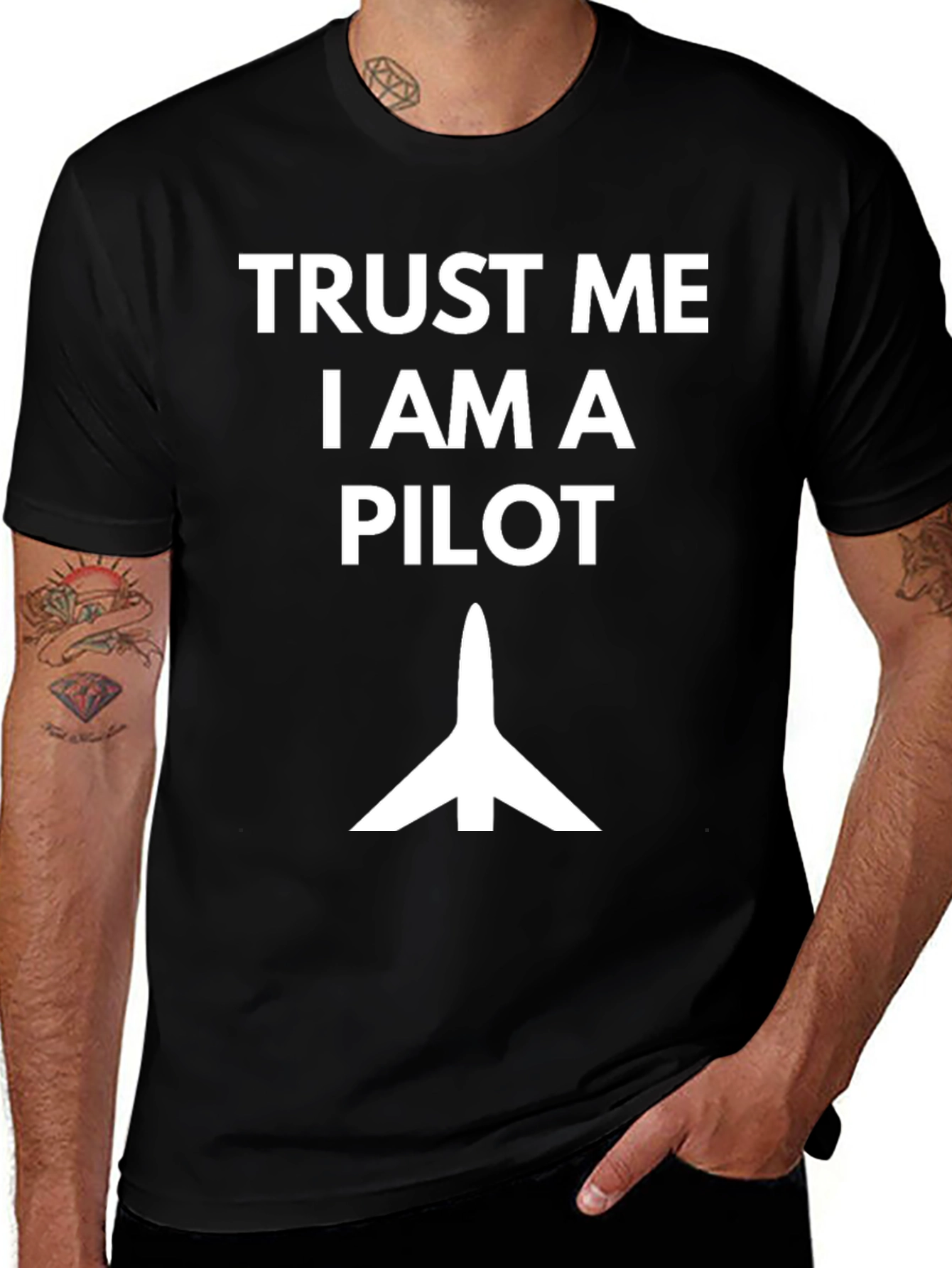 Variant 2 of Trust Me I am a Pilot T-Shirt
