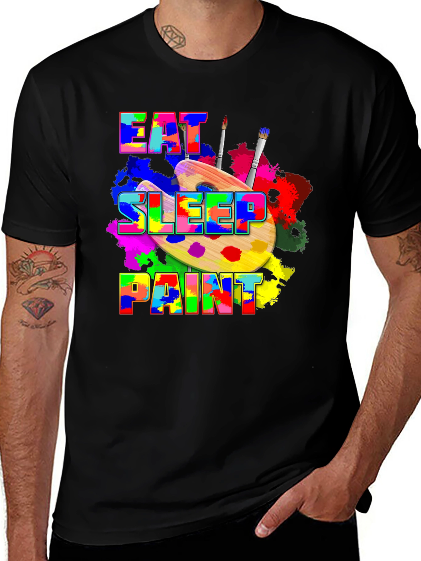 Variant 3 of Eat Sleep Paint Artist T-Shirt
