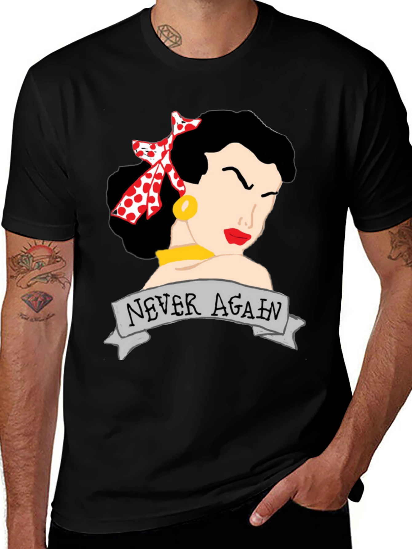 Variant 7 of Never Again Retro T-Shirt