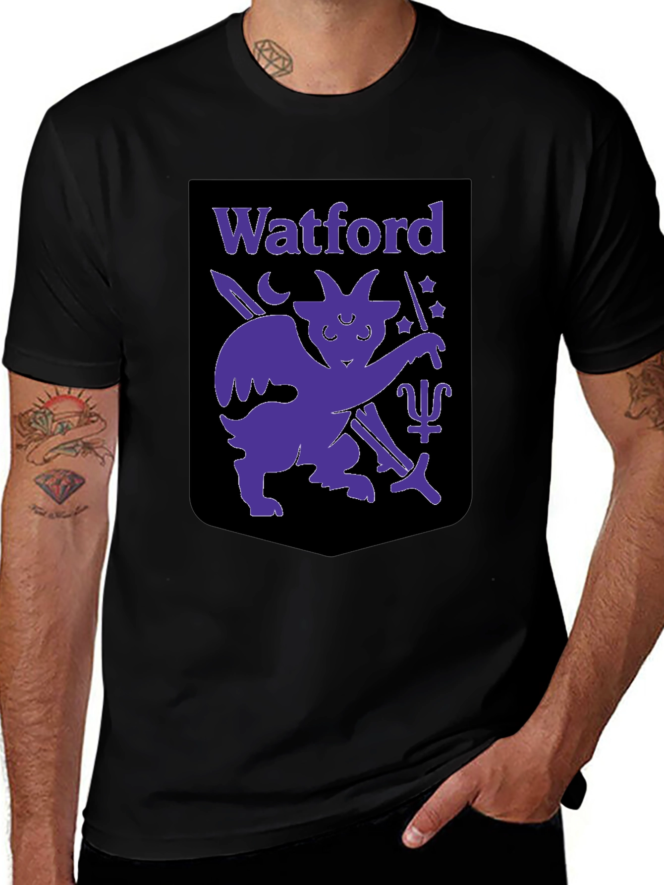 Variant 6 of Watford Baphomet Graphic T-Shirt