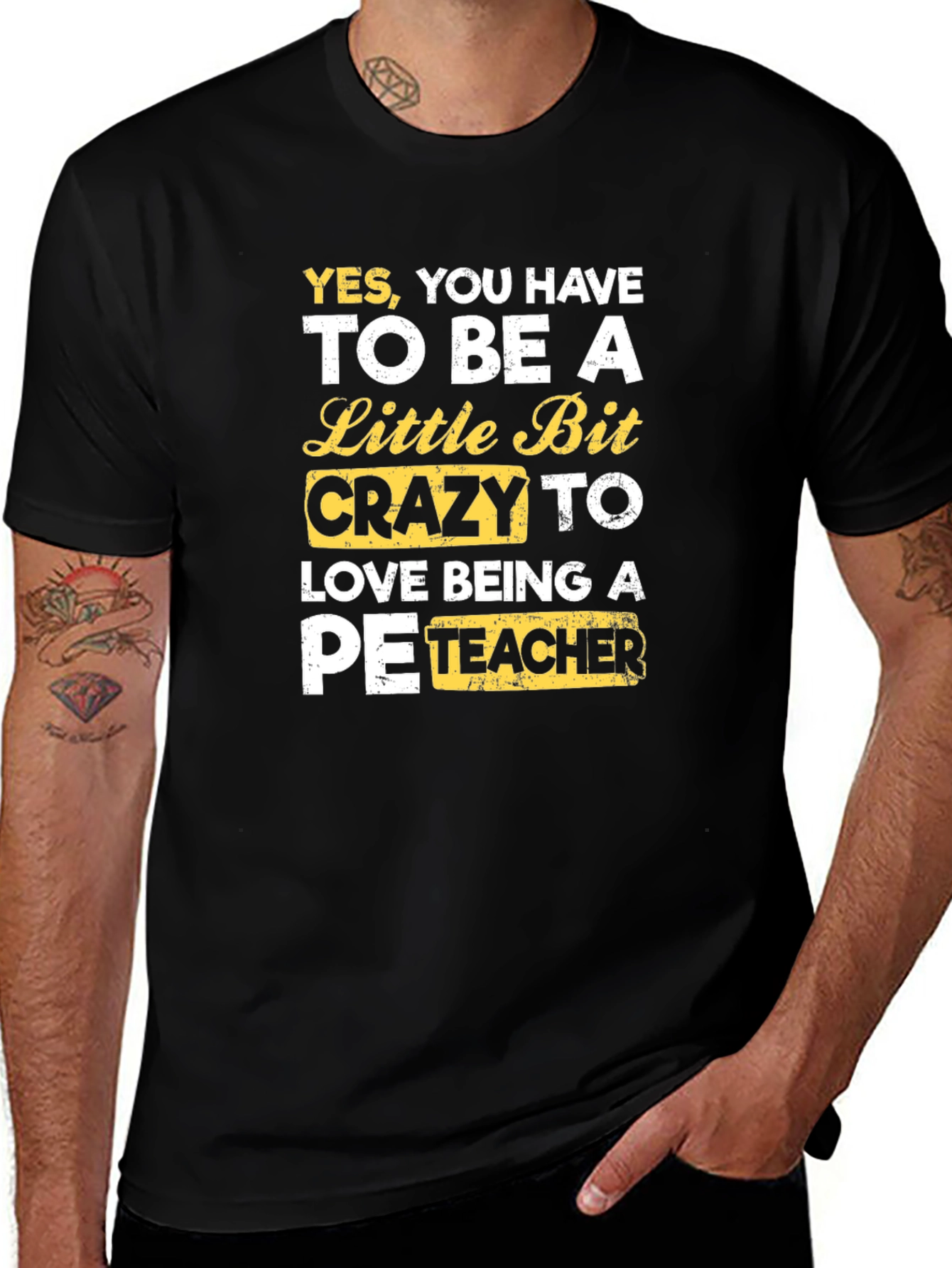 Crazy PE Teacher T-Shirt: Love Being A PE Teacher Tee