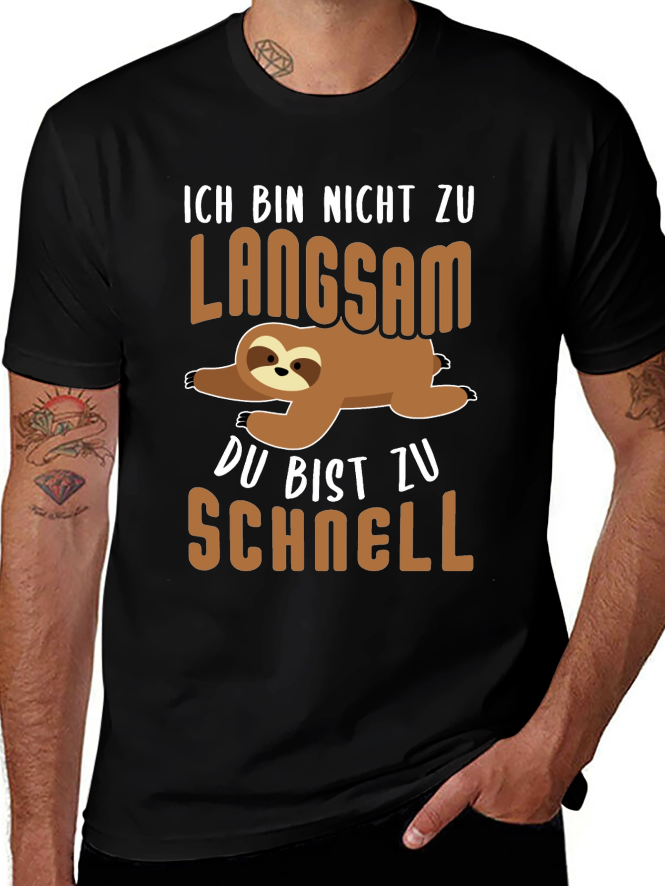 Variant 9 of Ich Bin Nicht Zu Langsam Sloth T-Shirt